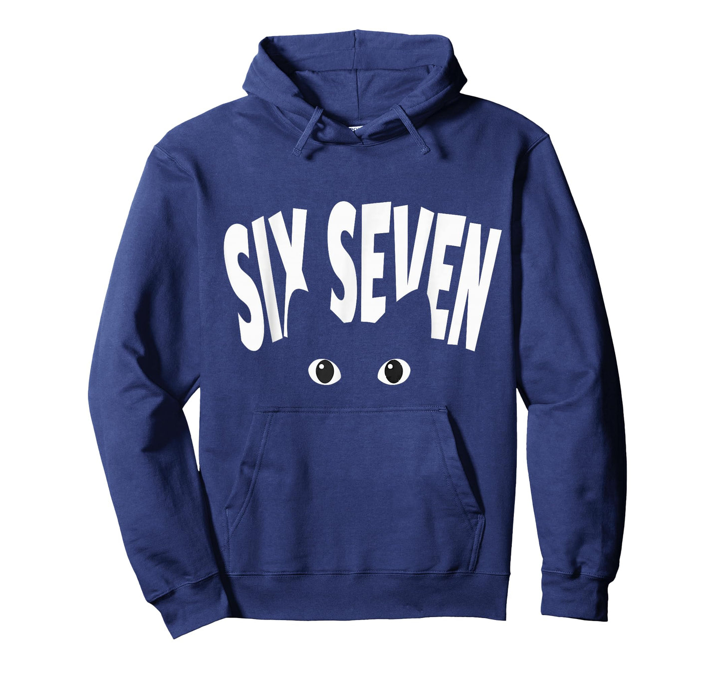 Funny 6-7 Meme Design Six Seven Peeking Cat Graphic T-Shirt