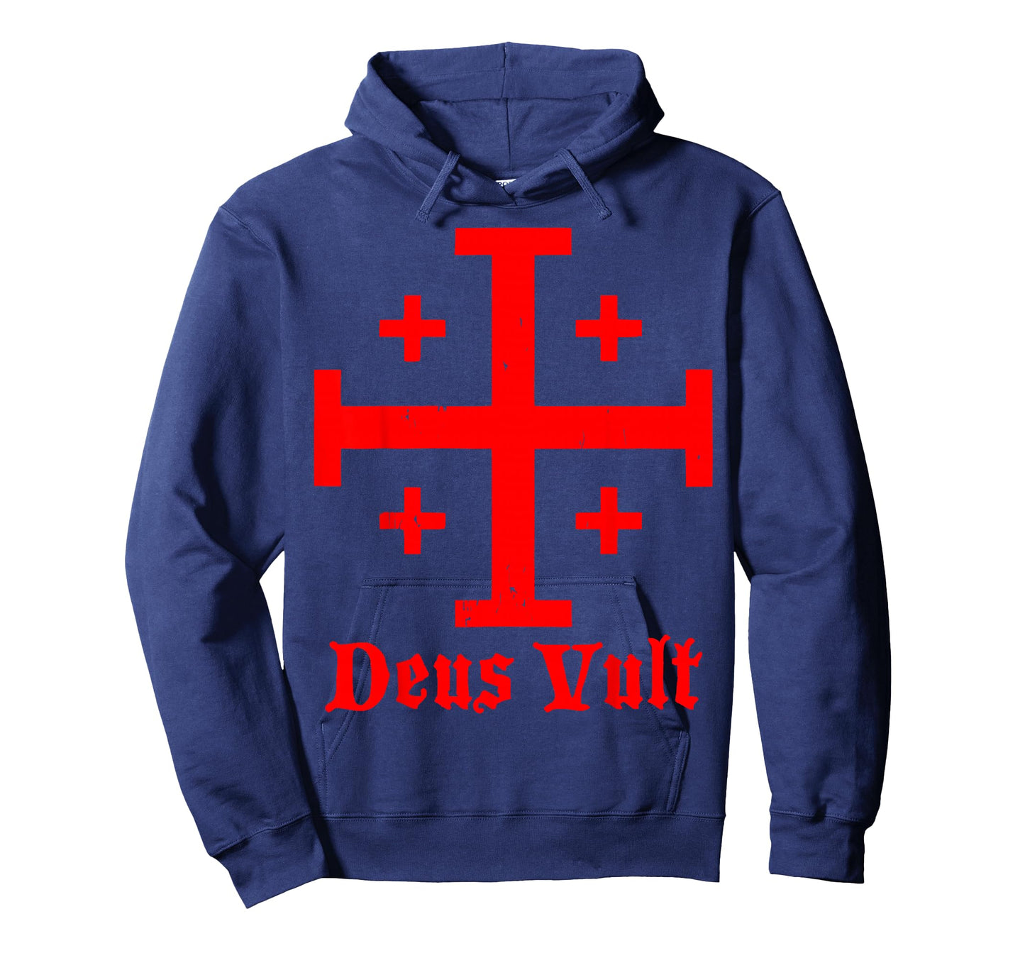 Deus Vult Catholic Knight Templar Crusader Cross Design T-Shirt