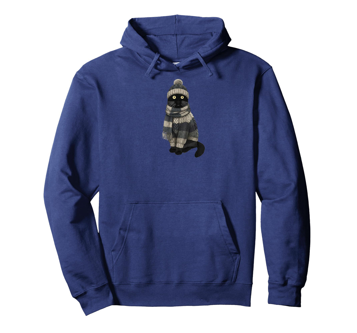 Black Cat in Knitwear for Catlovers Funny Kitten T-Shirt