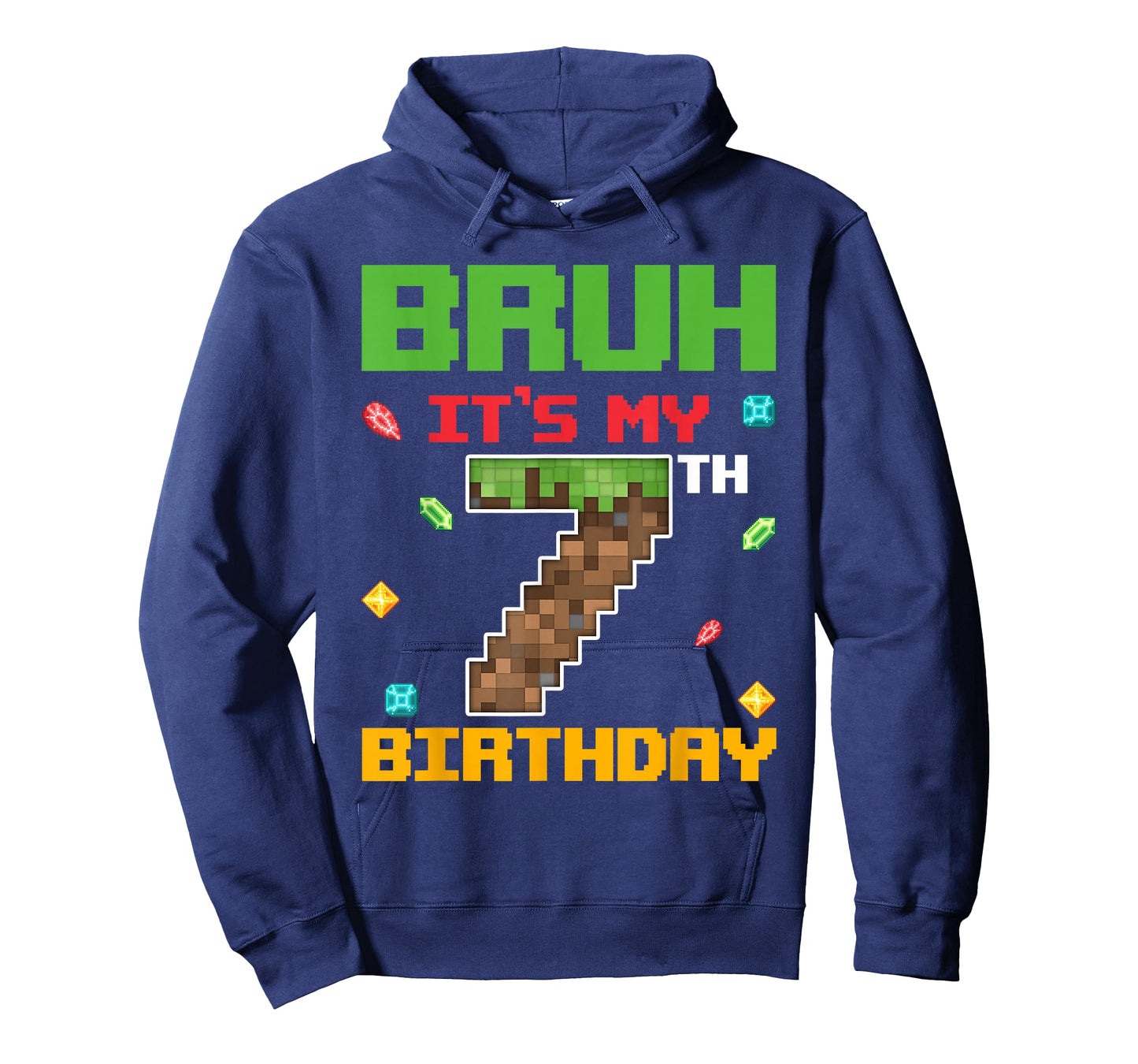 It's My 7th Birthday Boy 7 Years Old Pixel Gamer T-Shirt