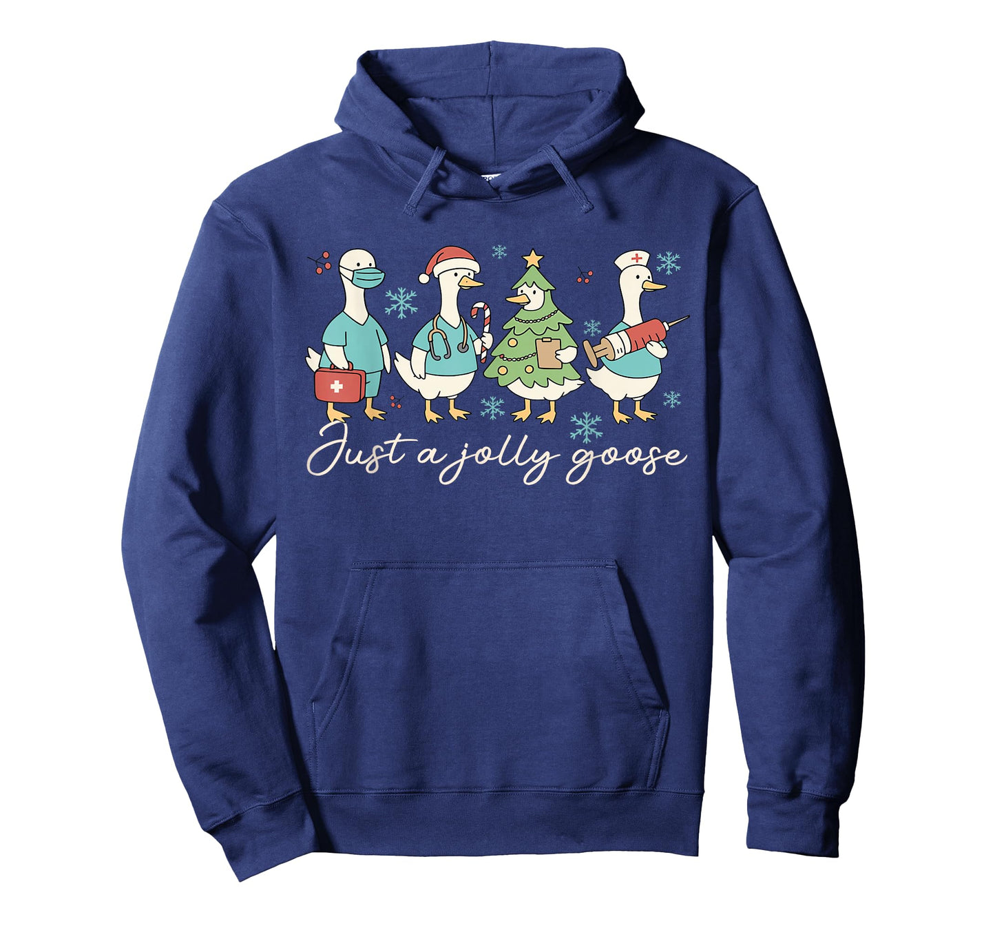 Just a Jolly Goose Christmas Nurse Funny Nursing Holiday T-Shirt