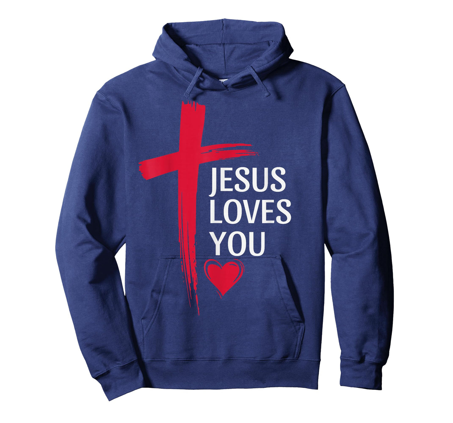 Jesus Loves You Christian Love Cross Heart Design Women Men T-Shirt