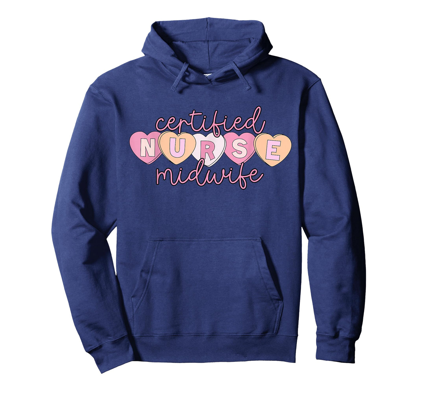 Certified Nurse Midwife Valentine Heart Candy Midwifery CNM T-Shirt