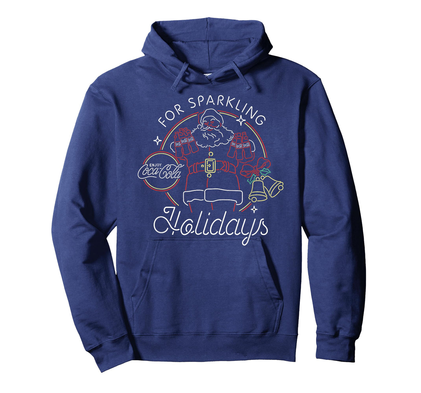 Coca-Cola Christmas For Sparkling Holidays Neon Sign Style T-Shirt