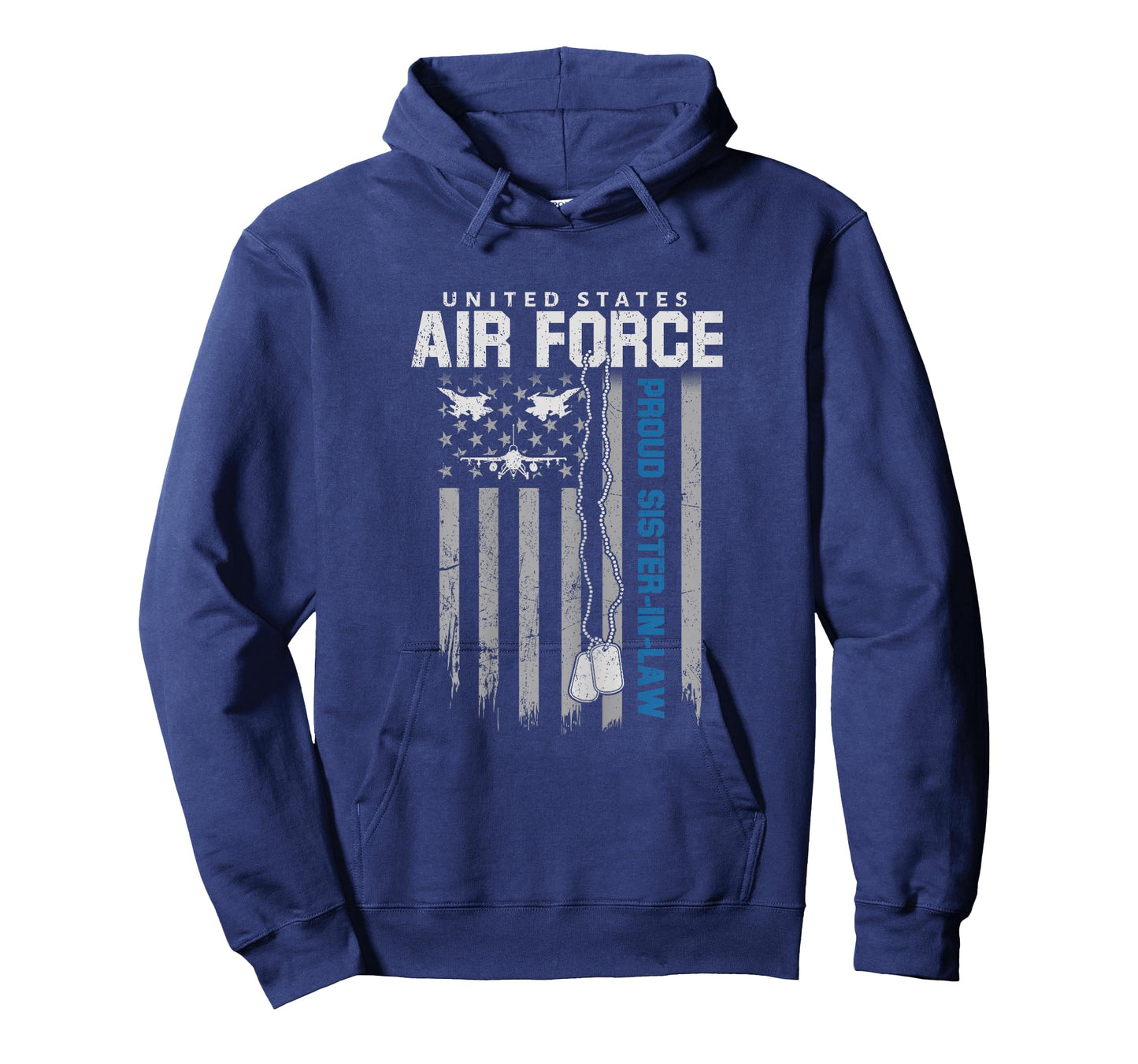 US Air Force Proud Sister-in-Law Flag USAF Family Matching T-Shirt