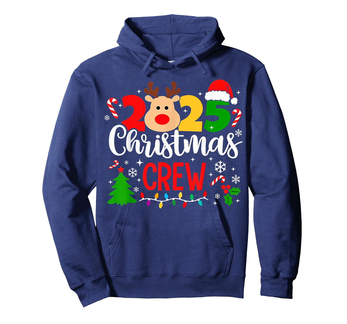 Christmas Crew 2025 Family Christmas Xmas Pajamas Matching T-Shirt