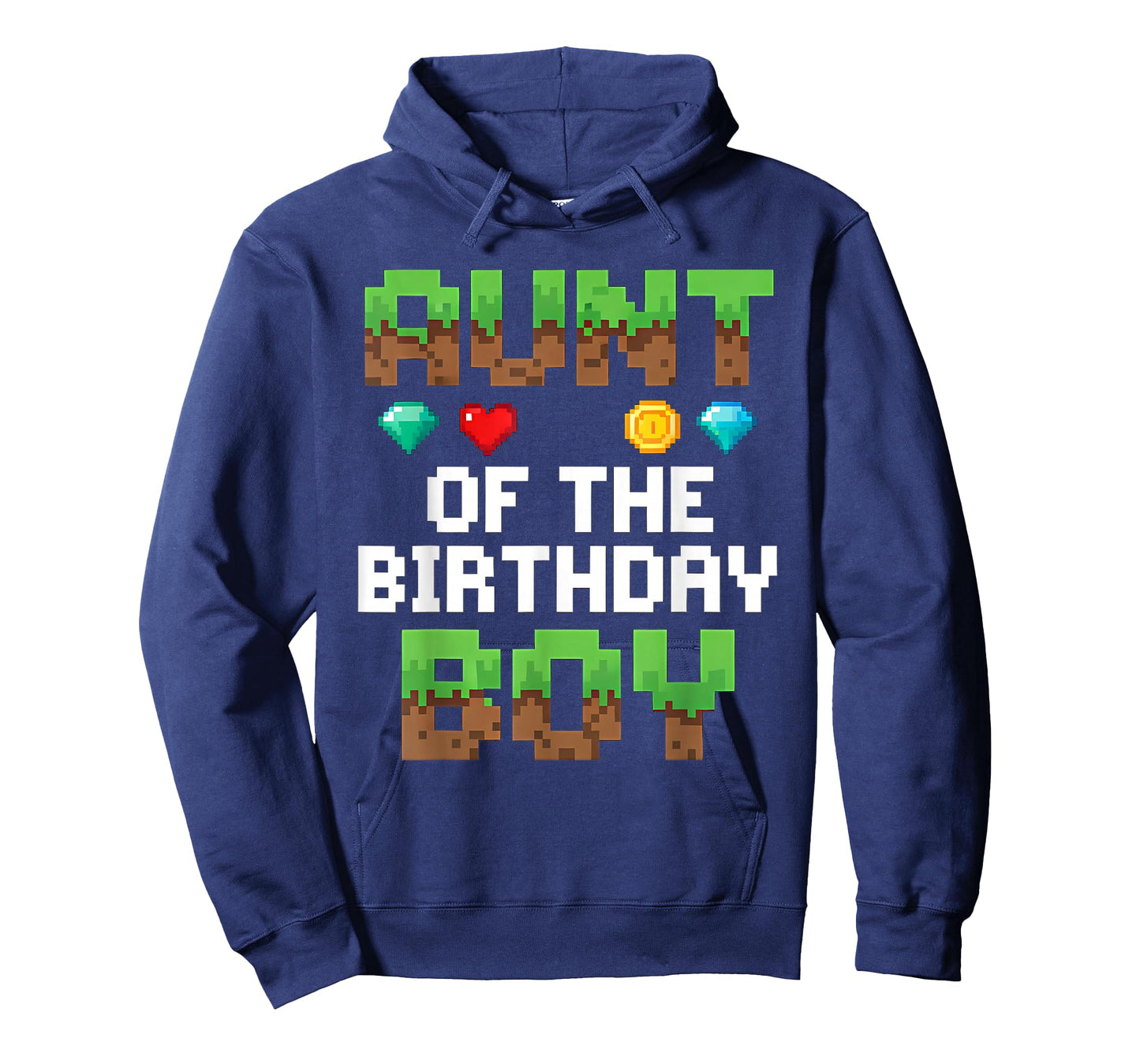 Aunt of The Birthday Boy Gamer Pixel Birthday Party Matching T-Shirt