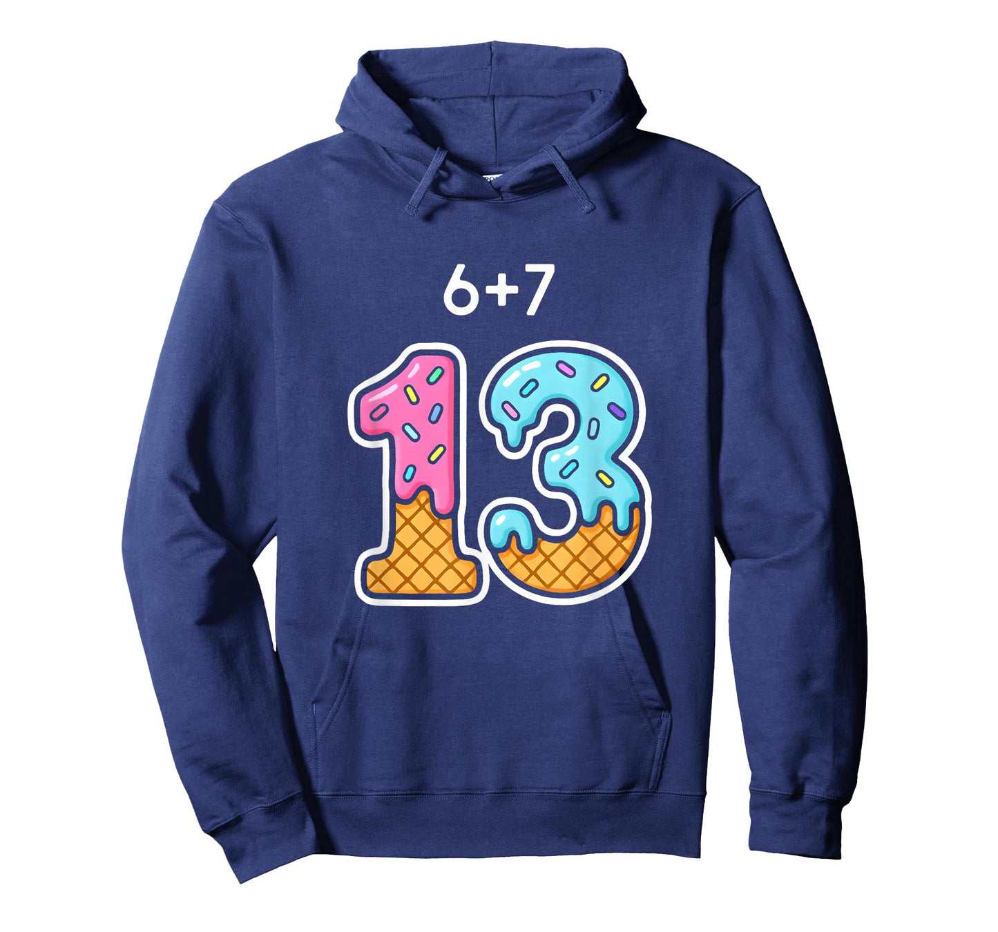 67 Meme 13th Birthday Icecream Cone Cute Teen Girl Boys T-Shirt