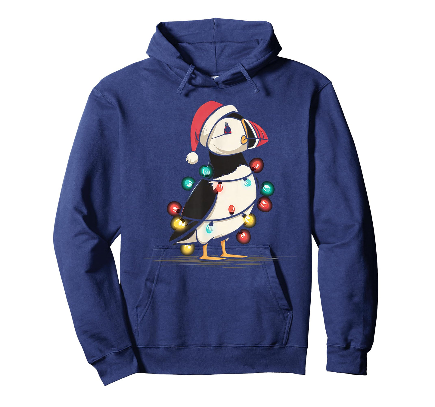 Funny Puffin Christmas Graphics Animal Lights Lover T-Shirt