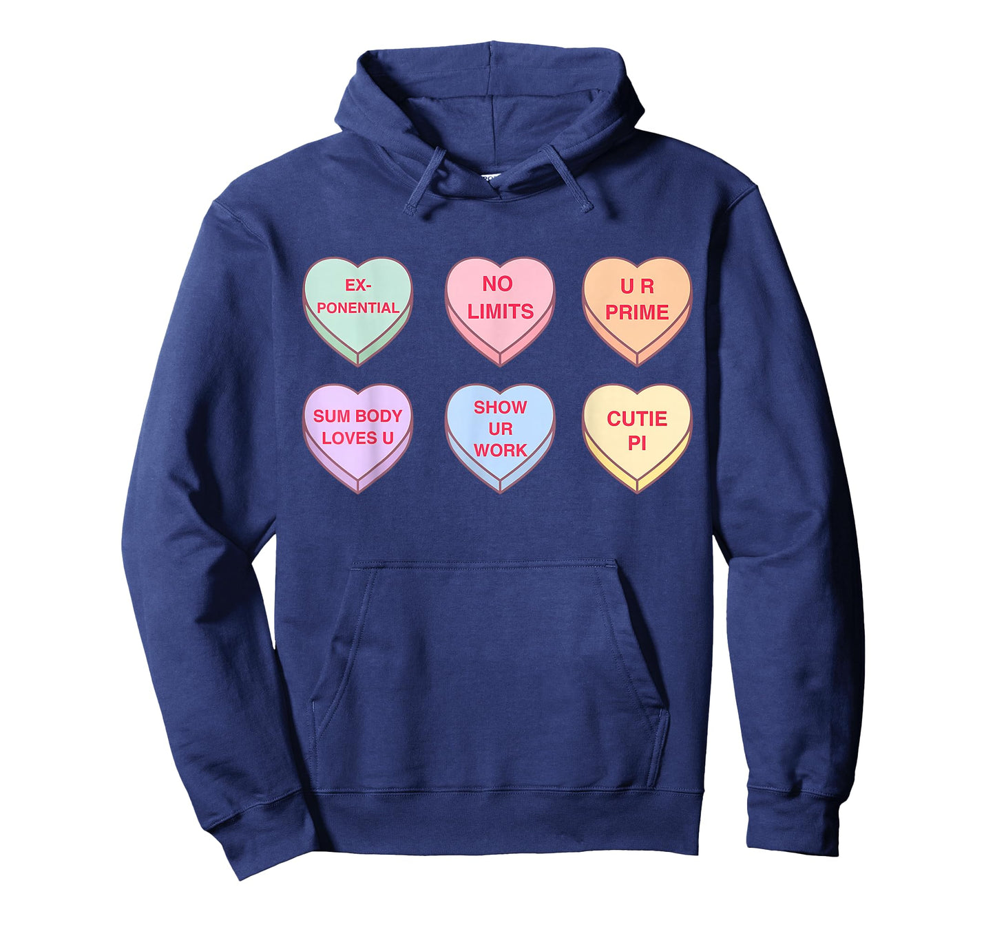Valentine Day Math Teacher Conversation Hearts Mathematics T-Shirt