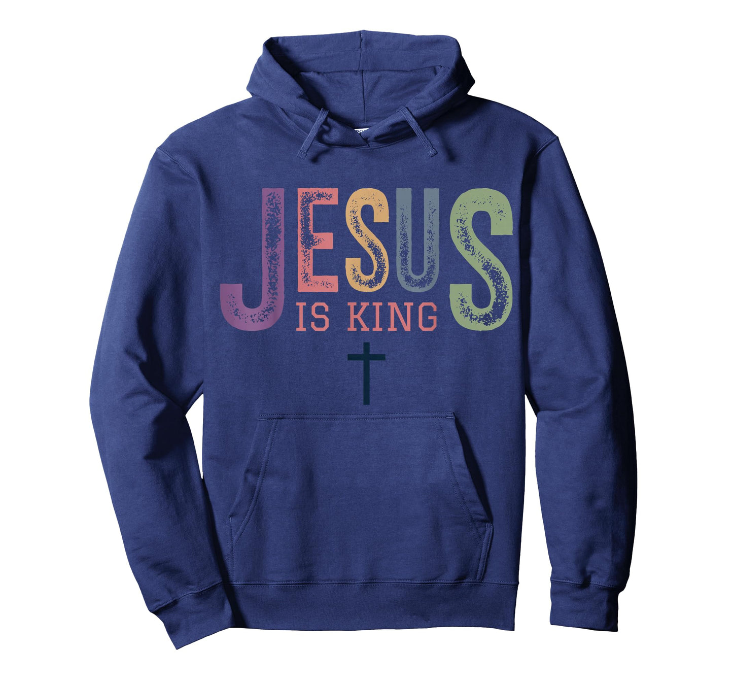 Jesus is King Cross Subtle Christian Minimal Religious Faith T-Shirt