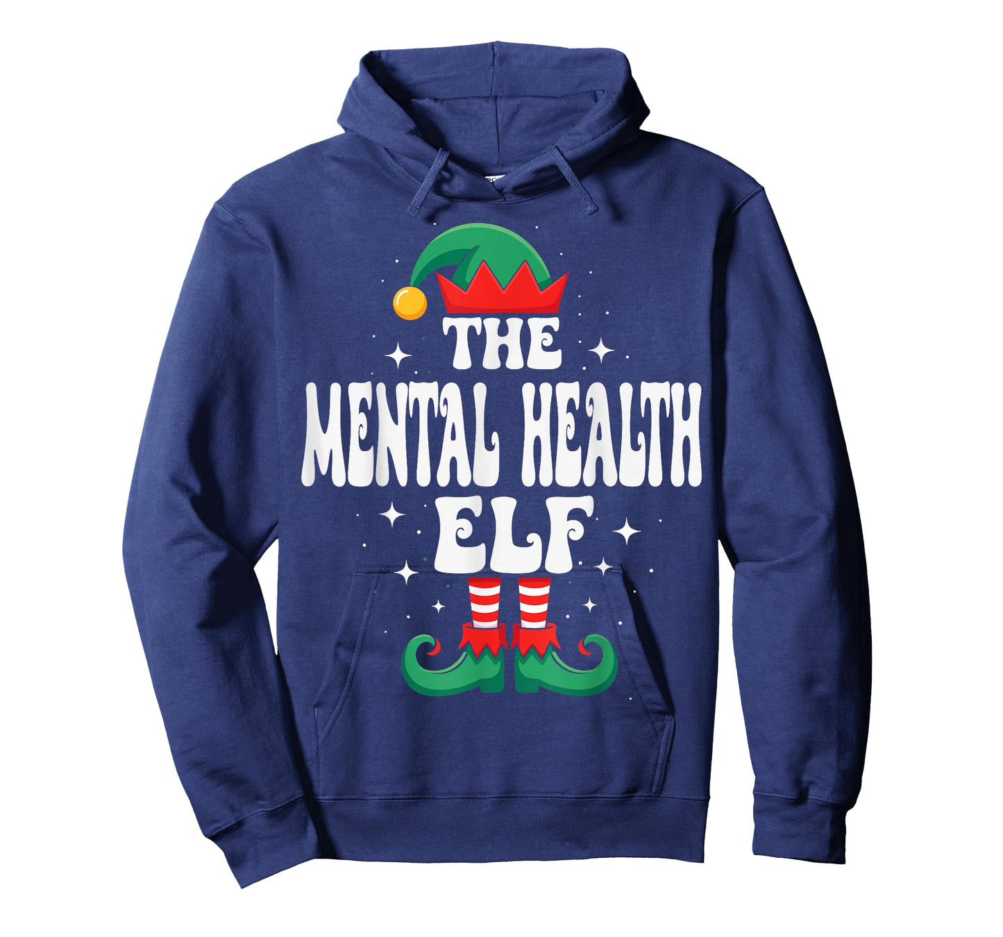 The Mental Health Elf Funny Christmas Matching Family T-Shirt