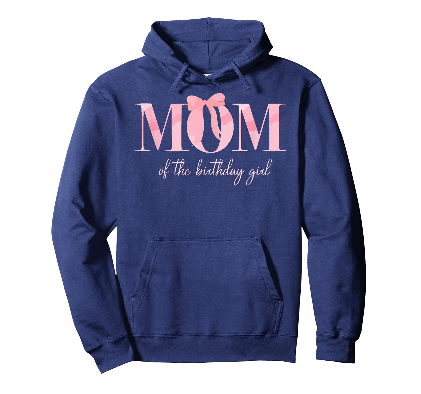 Mom of The Birthday Girl Family Pink Coquette Bow T-Shirt