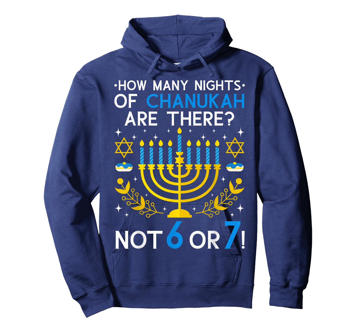 How Many Nights of Chanukah? 6 7 Funny Jewish Meme Teacher T-Shirt