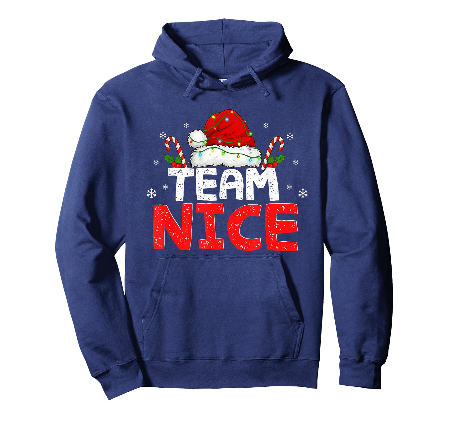 Funny Team Nice - Naughty Matching Christmas Couples Costume T-Shirt