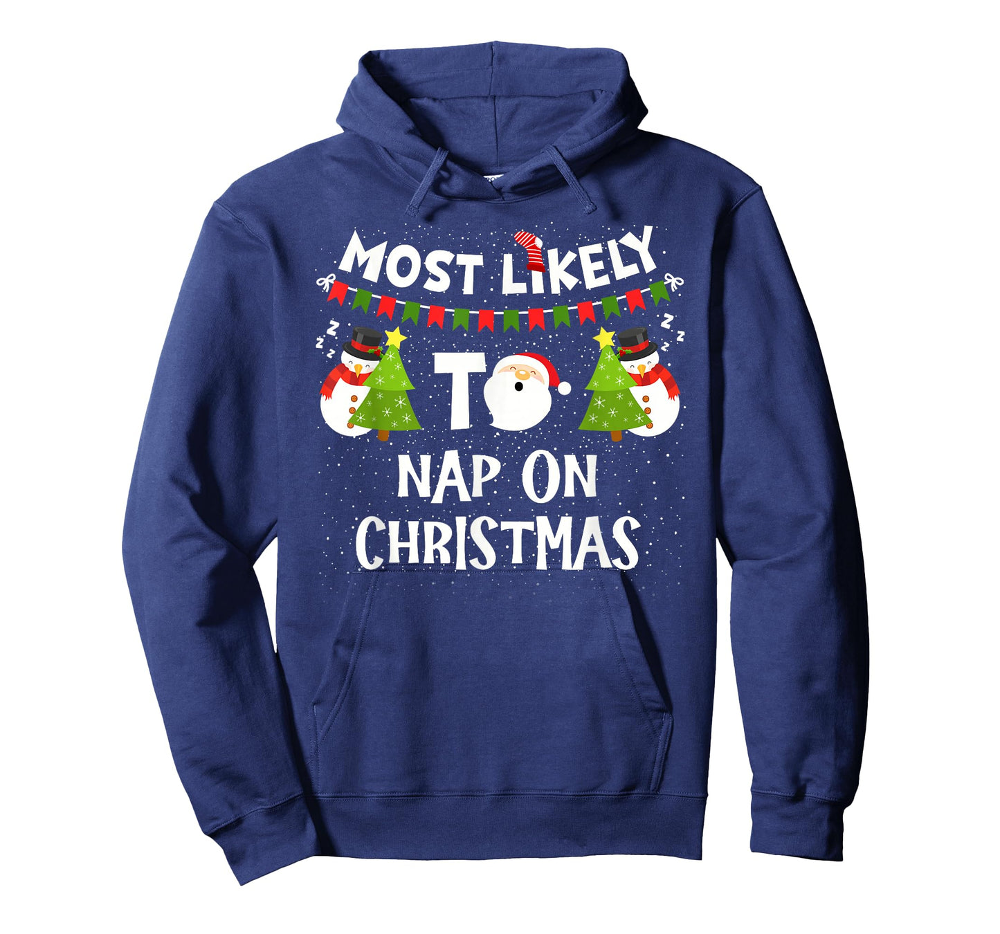 Most Likely to Nap On Christmas Funny Family Matching Pajama T-Shirt