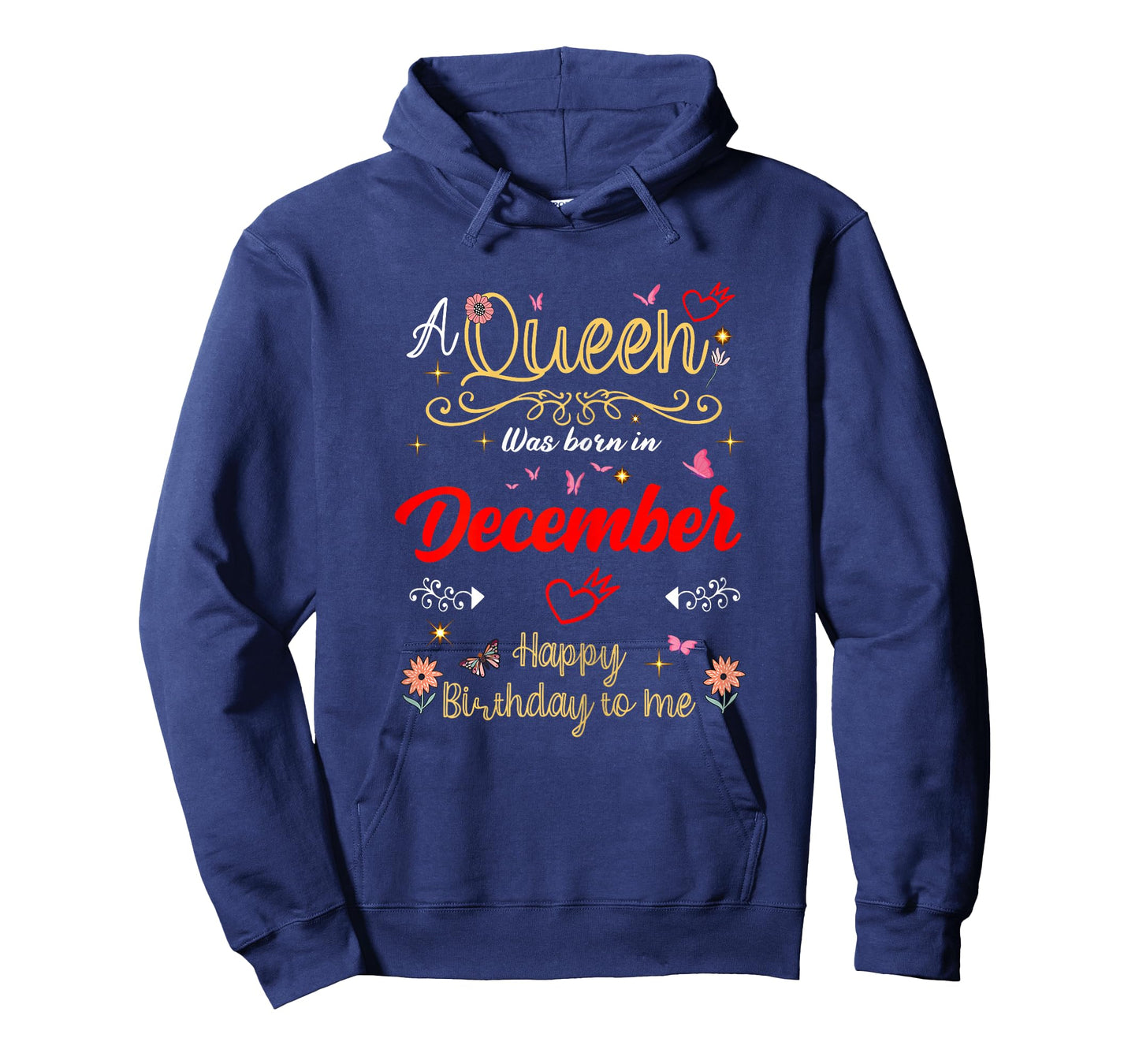 December Birthday A Queen was Born in December Girl Women T-Shirt