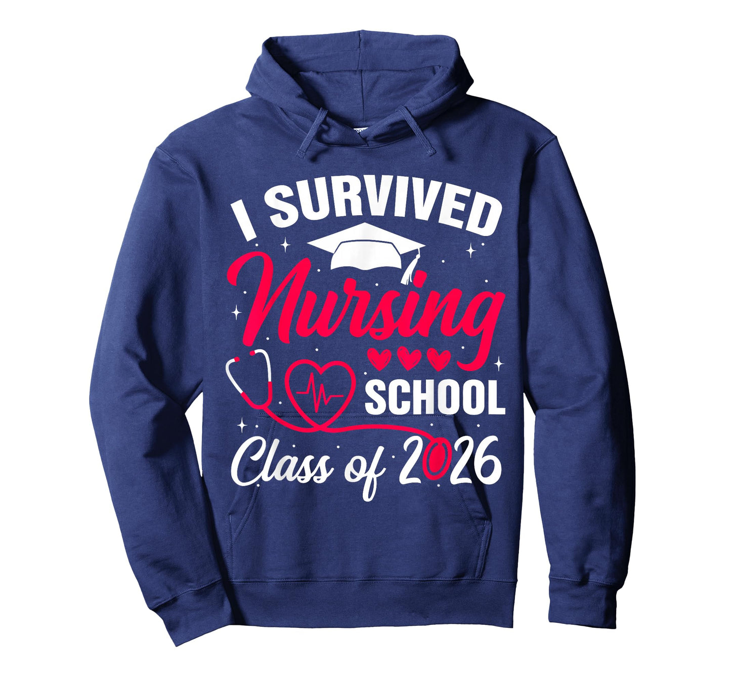 I Survived Nursing School Class of 2026 Nurse School Grad T-Shirt