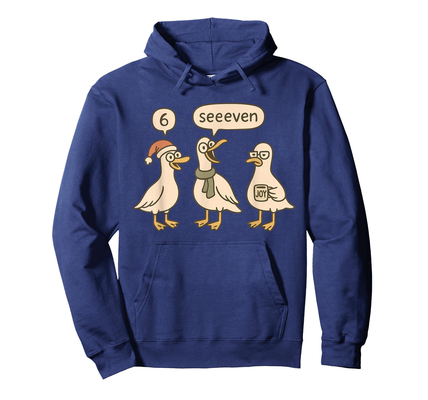 Funny Santa Silly Goose 6 7 Christmas Geese Six Seven Seeven T-Shirt