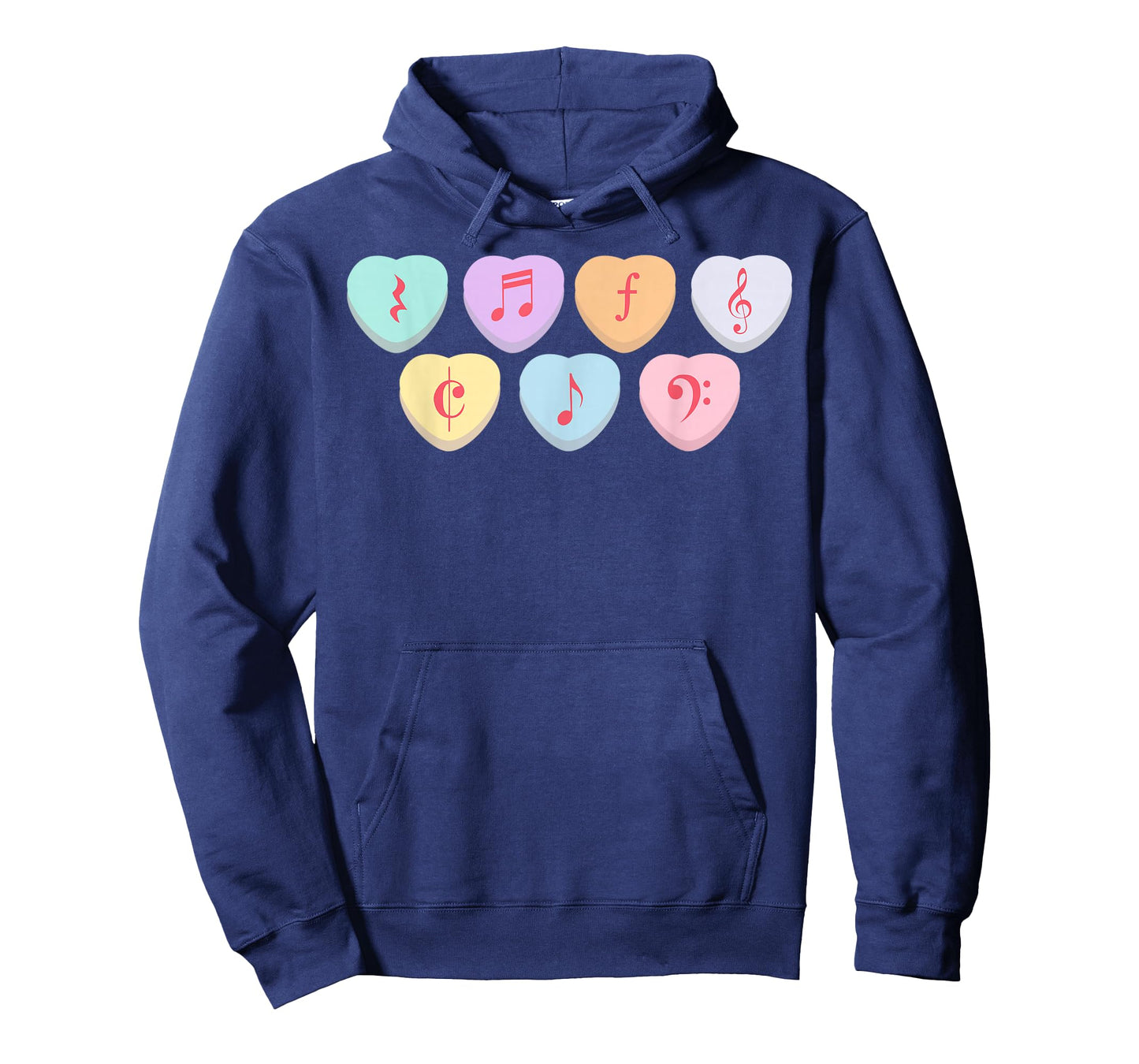 Music Teacher Valentines Candy Heart Musical Notes T-Shirt