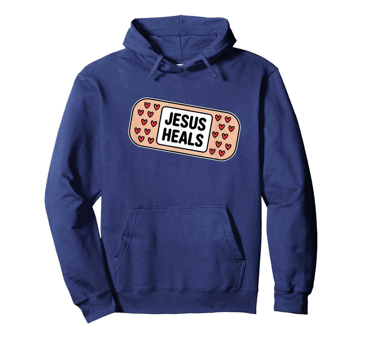 Uplifting Jesus Heals Bandage with Hearts T-Shirt