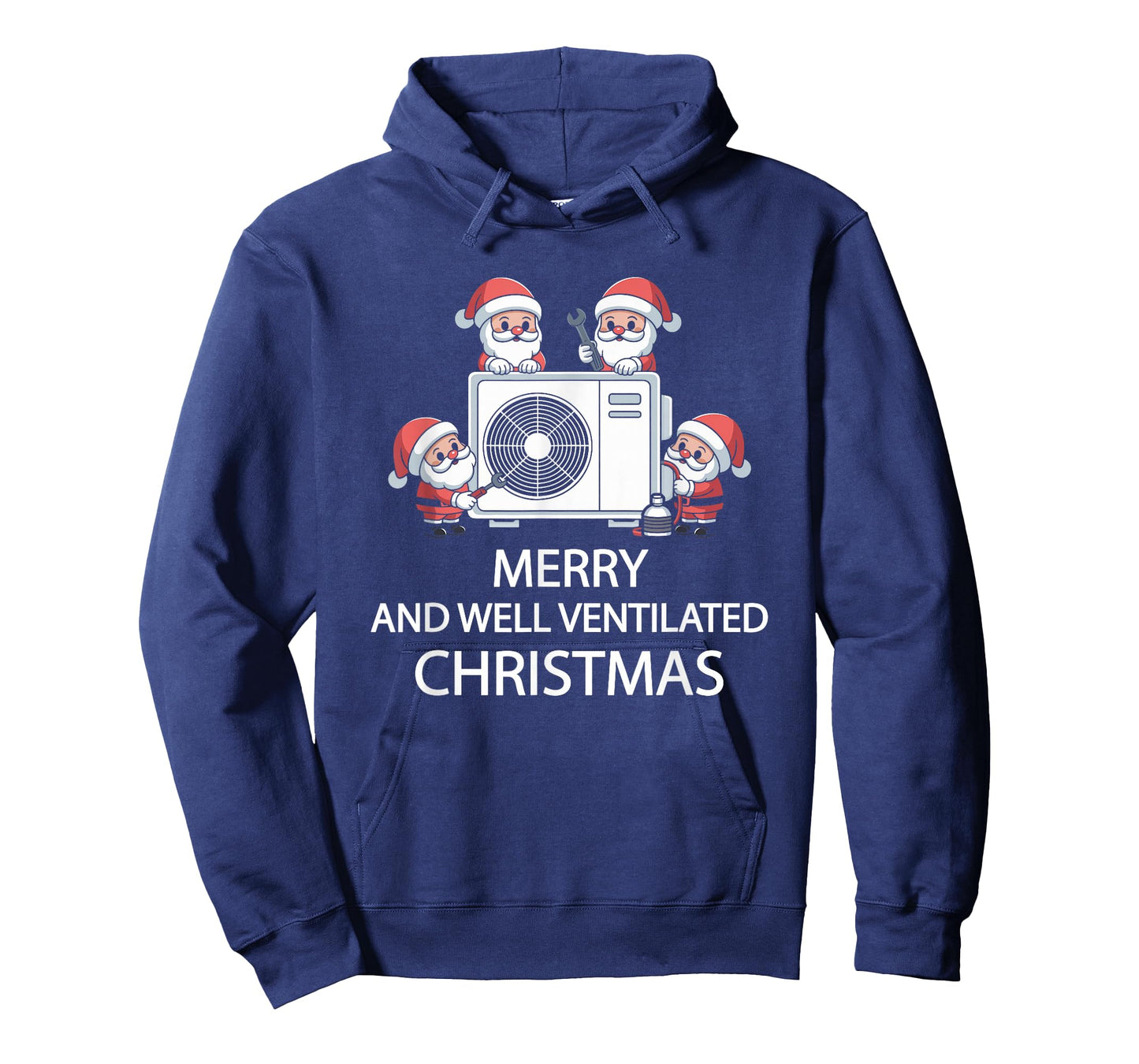 Funny HVAC Technician Santa Claus Costume Pre Christmas Time T-Shirt