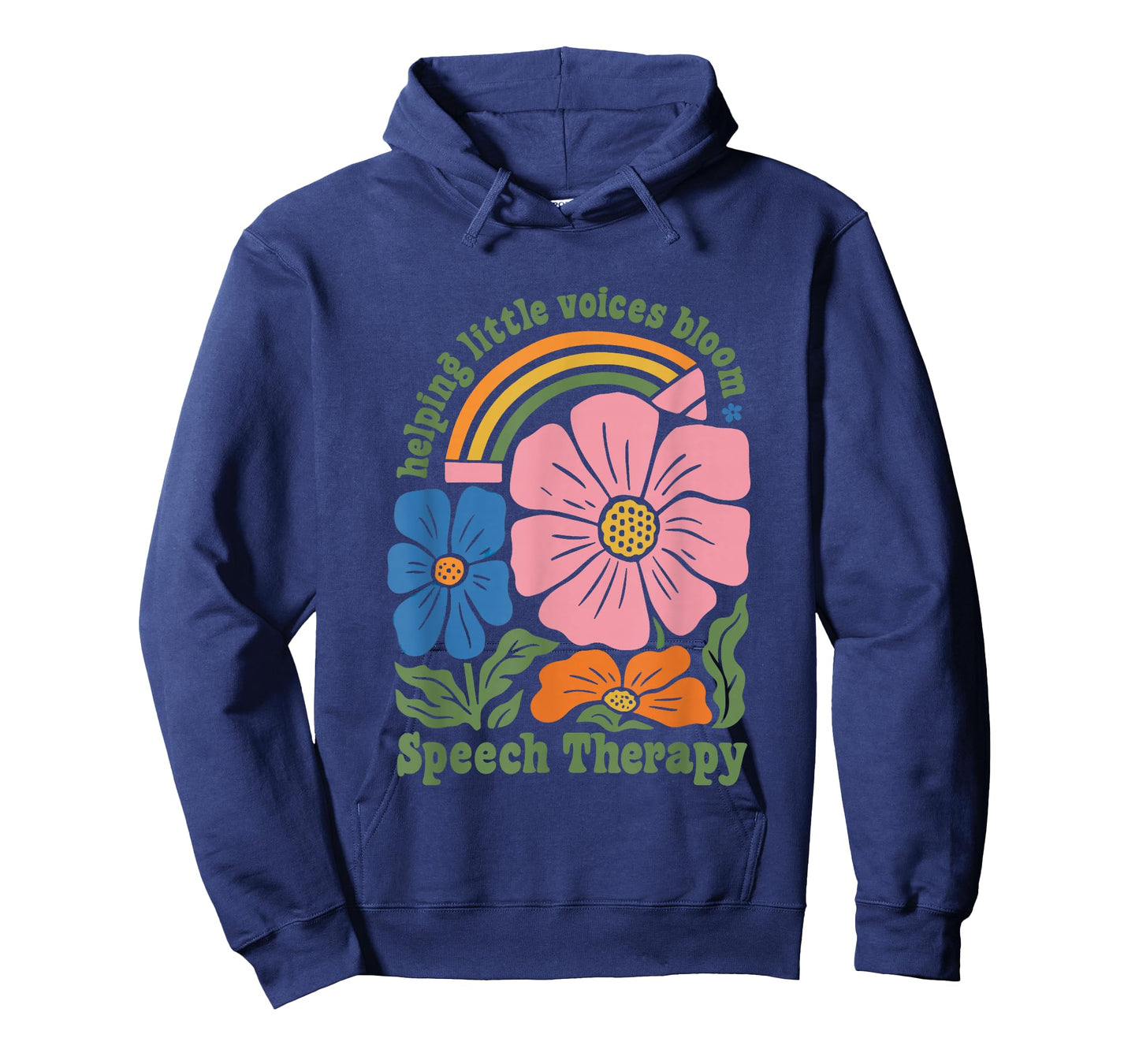 Helping Little Voices Bloom Speech Therapy Boho Floral SLP T-Shirt
