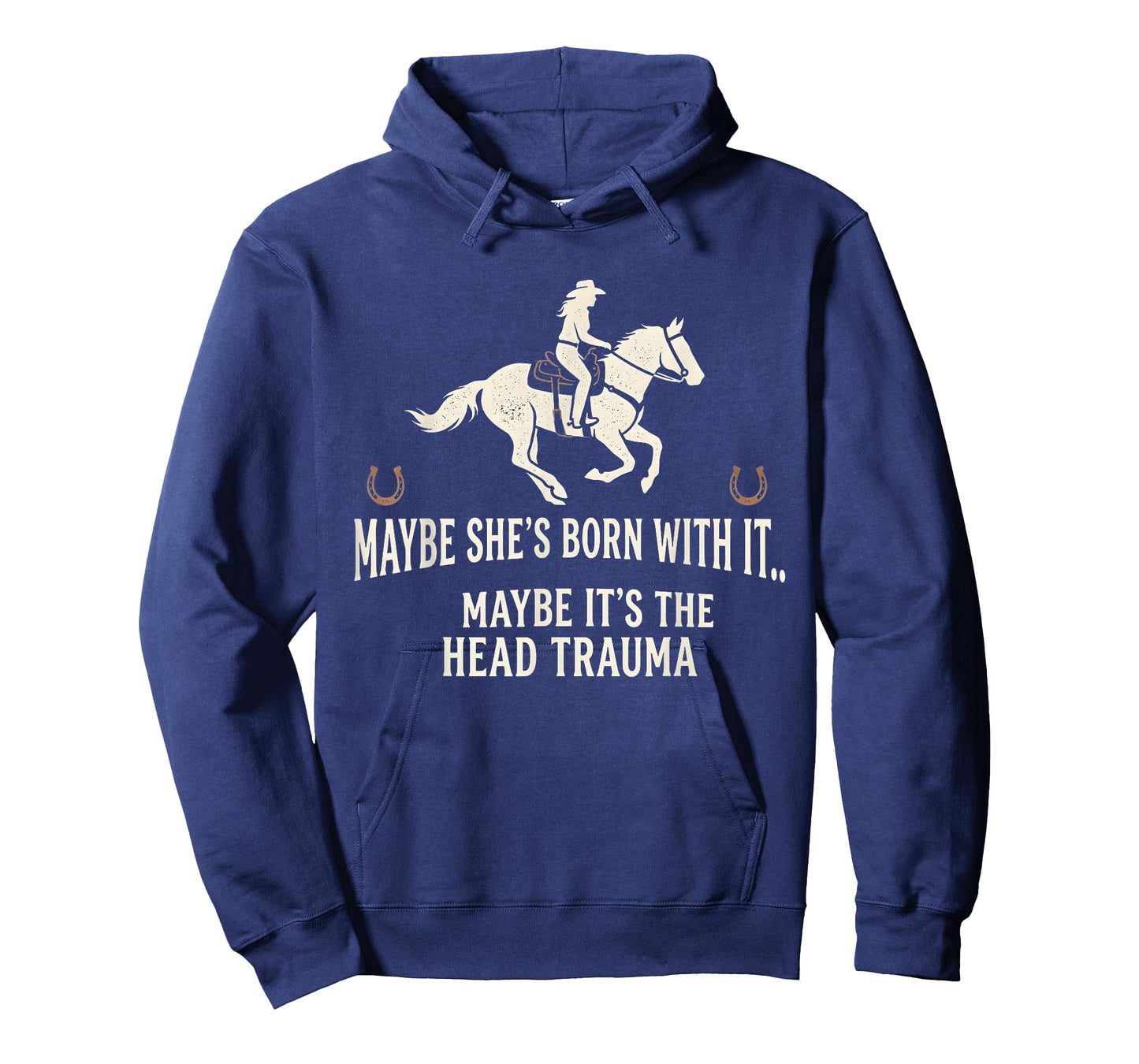 Retro Maybe She's Born with It Maybe It's The Head Trauma T-Shirt