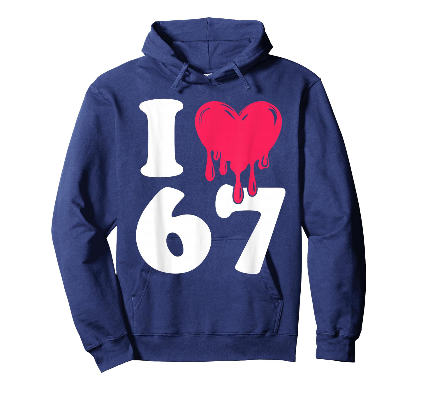 Funny I Love 67 I Heart 67 Meme I Love Six Seven Gen-Alpha T-Shirt