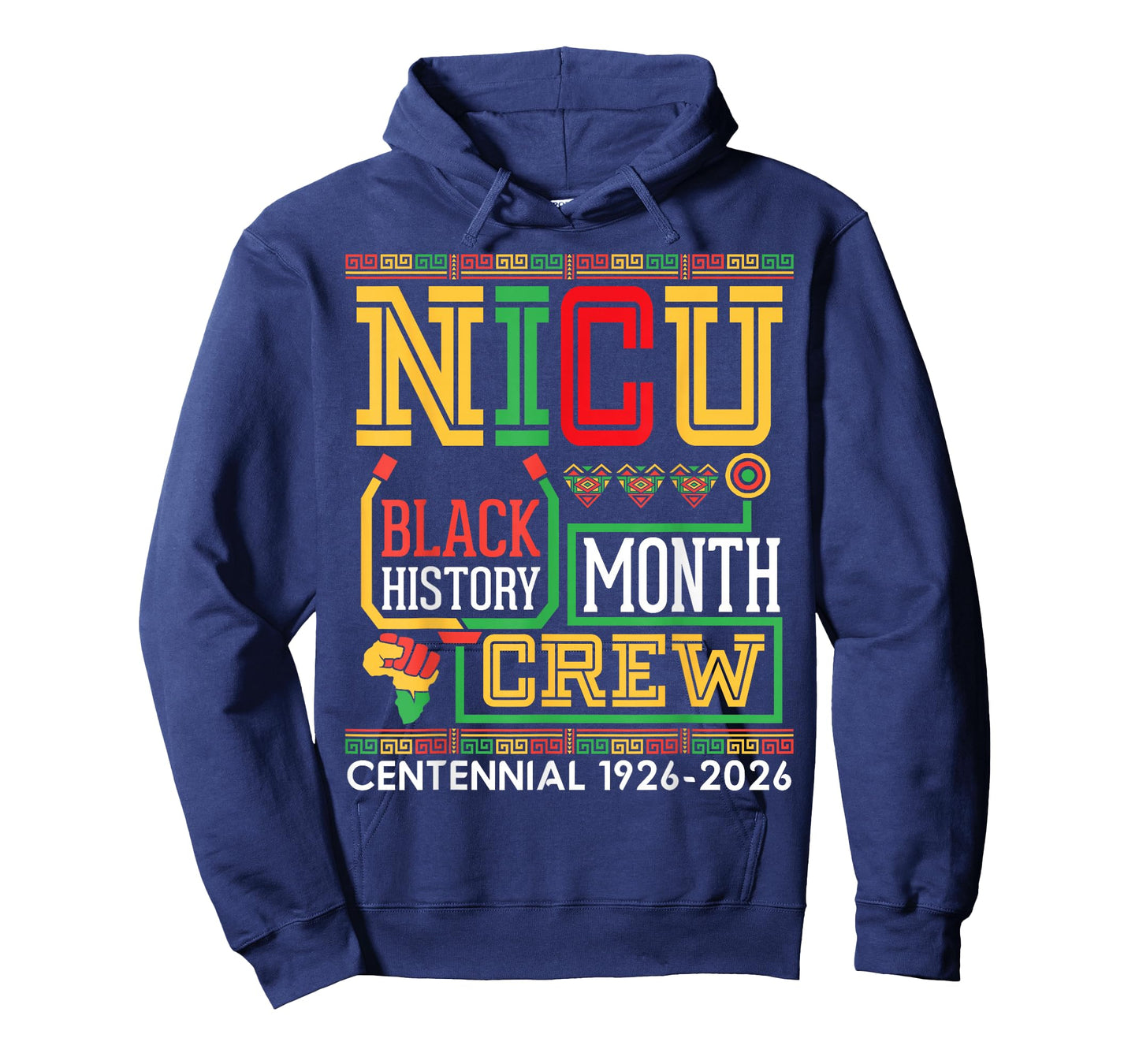 NICU Nurse Black History Month Crew Centennial 1926 2026 T-Shirt