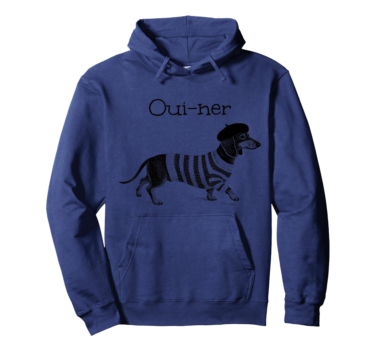 Oui-ner, Funny French Weiner Dog, Dachshund, Teckel, Doxie T-Shirt