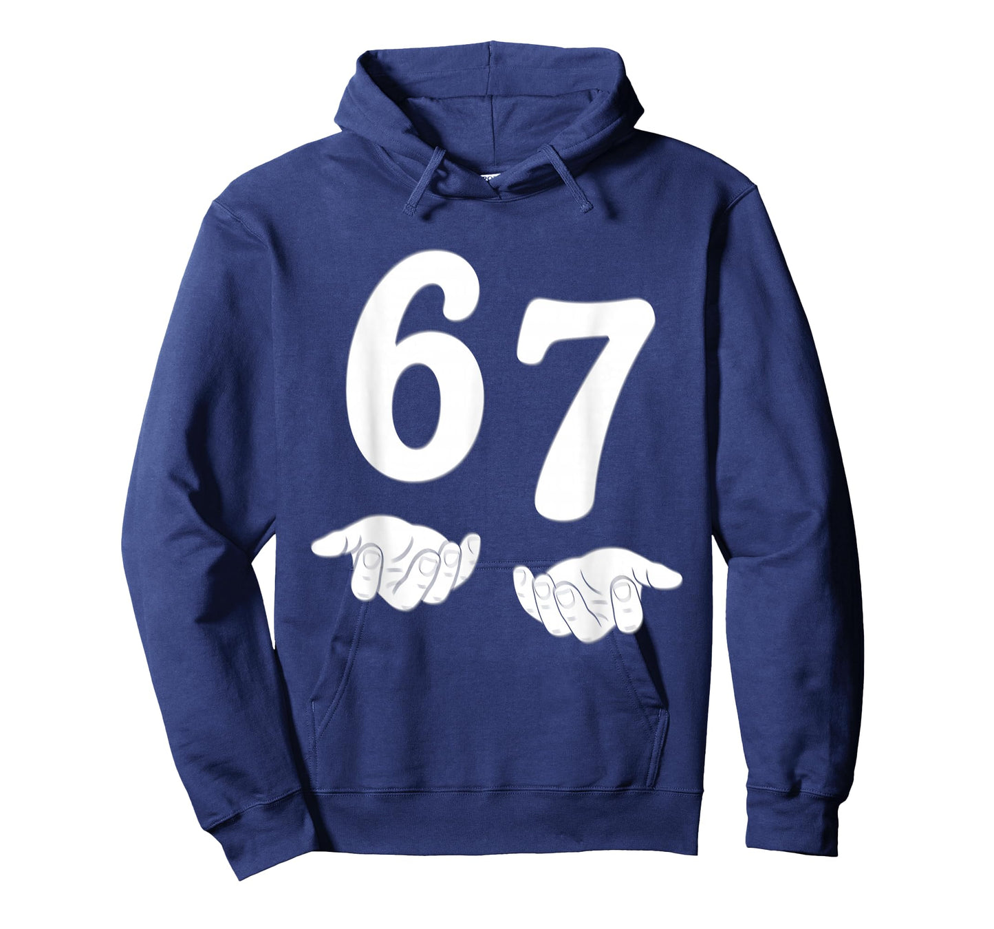 Funny Six Seven 6 7 Meme Gen Alpha Slang 67 Hands Kids T-Shirt
