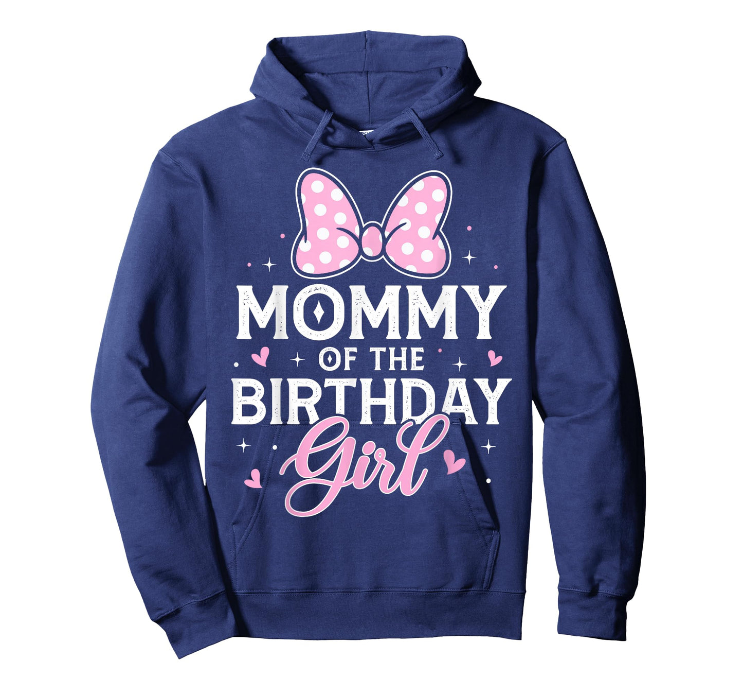 Mommy of The Birthday Girl Cute Pink Bow Family Matching T-Shirt