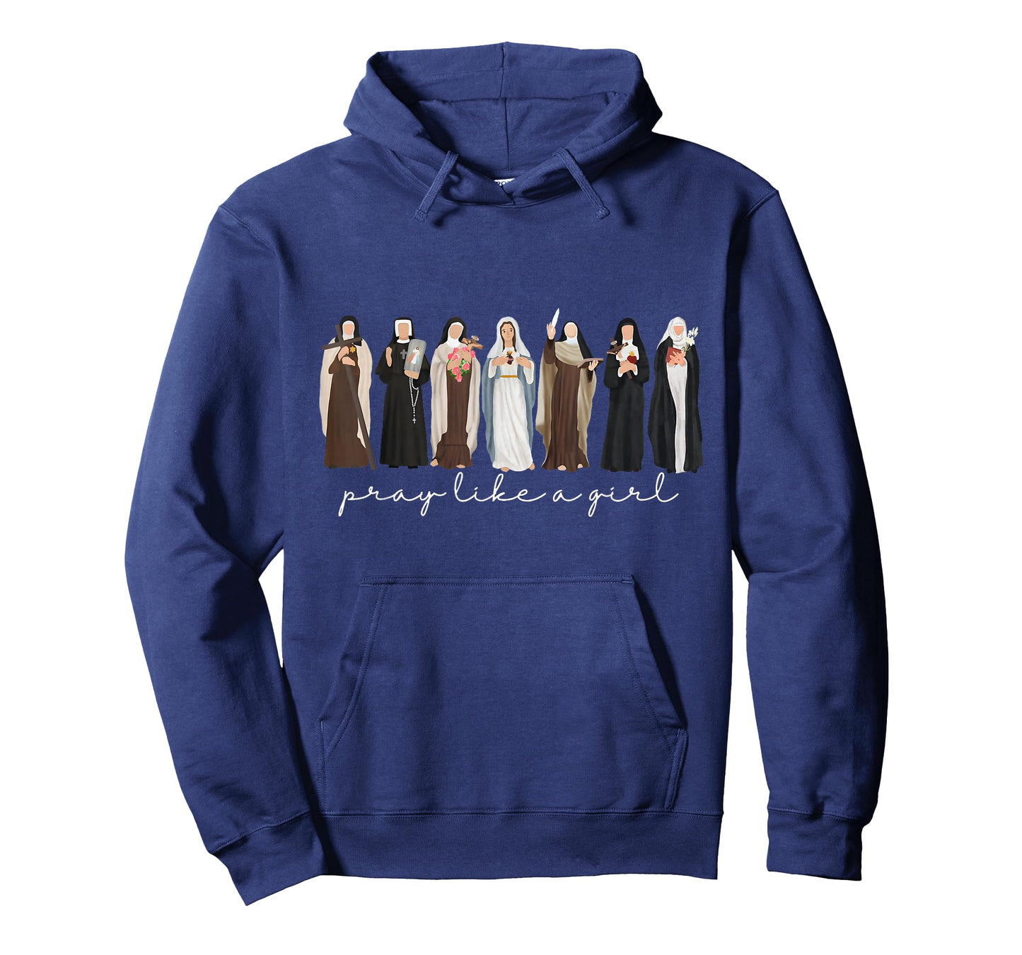 Pray Like A Girl Catholic Christian Faith Based Men Women T-Shirt
