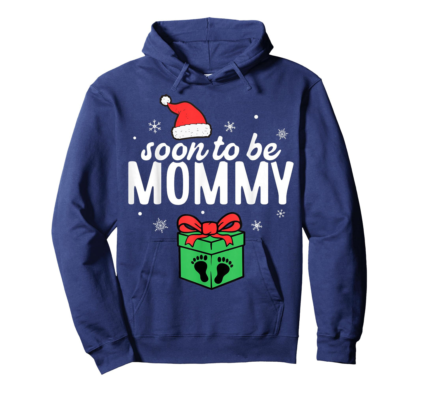 Soon to Be Mommy Christmas Funny Pregnancy Announcement Mom T-Shirt