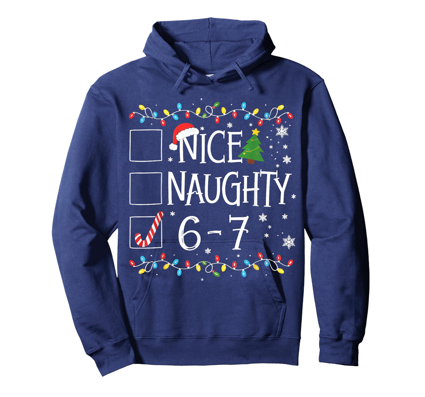 6-7 Meme Nice Naughty 67 Christmas T-Shirt