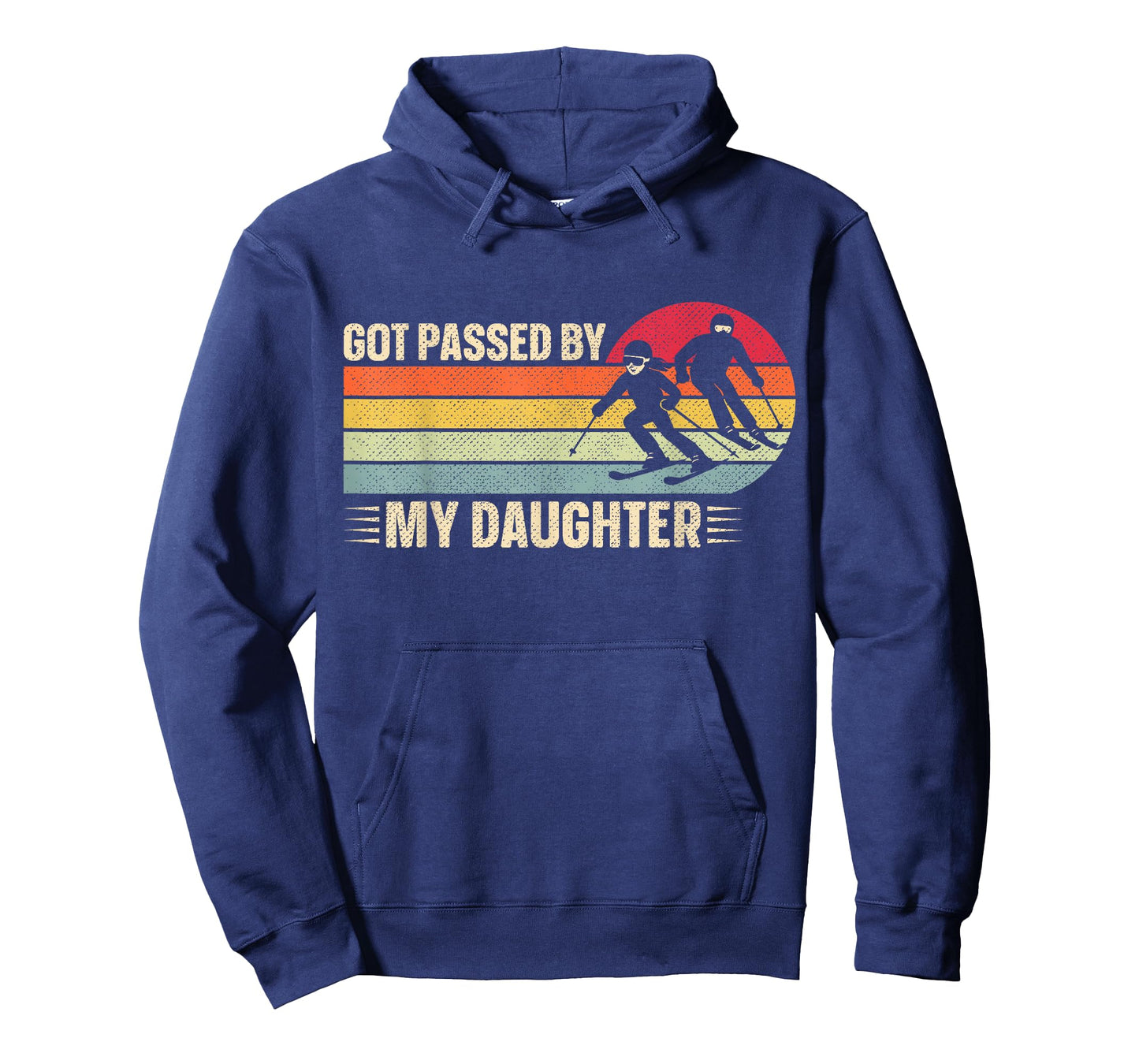 Retro Vintage Got Passed by My Daughter Funny Skiing T-Shirt