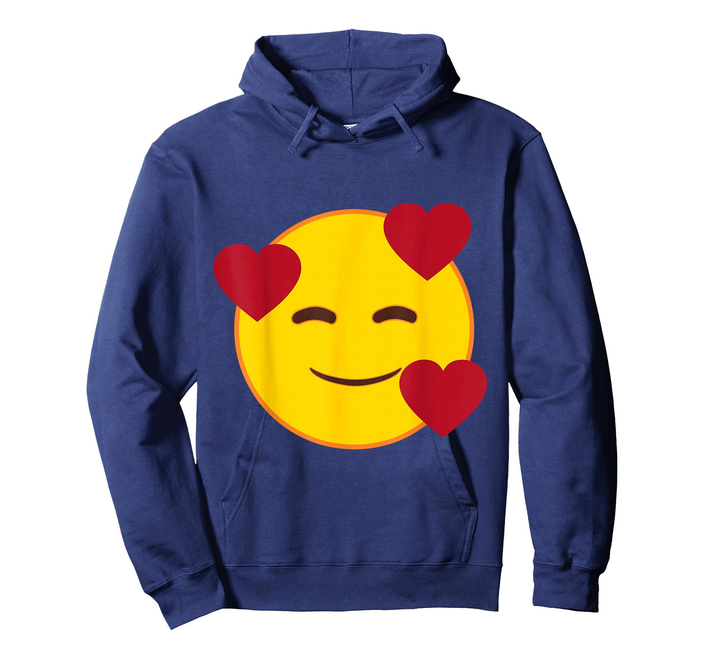 Official Emoji Floating Hearts Yellow Smile Face T-Shirt