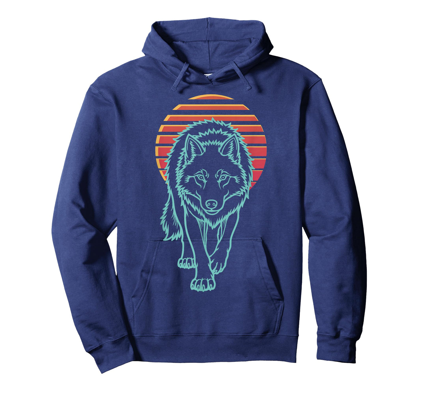 Wolf Lover Animal Retro Synthwave 80s T-Shirt