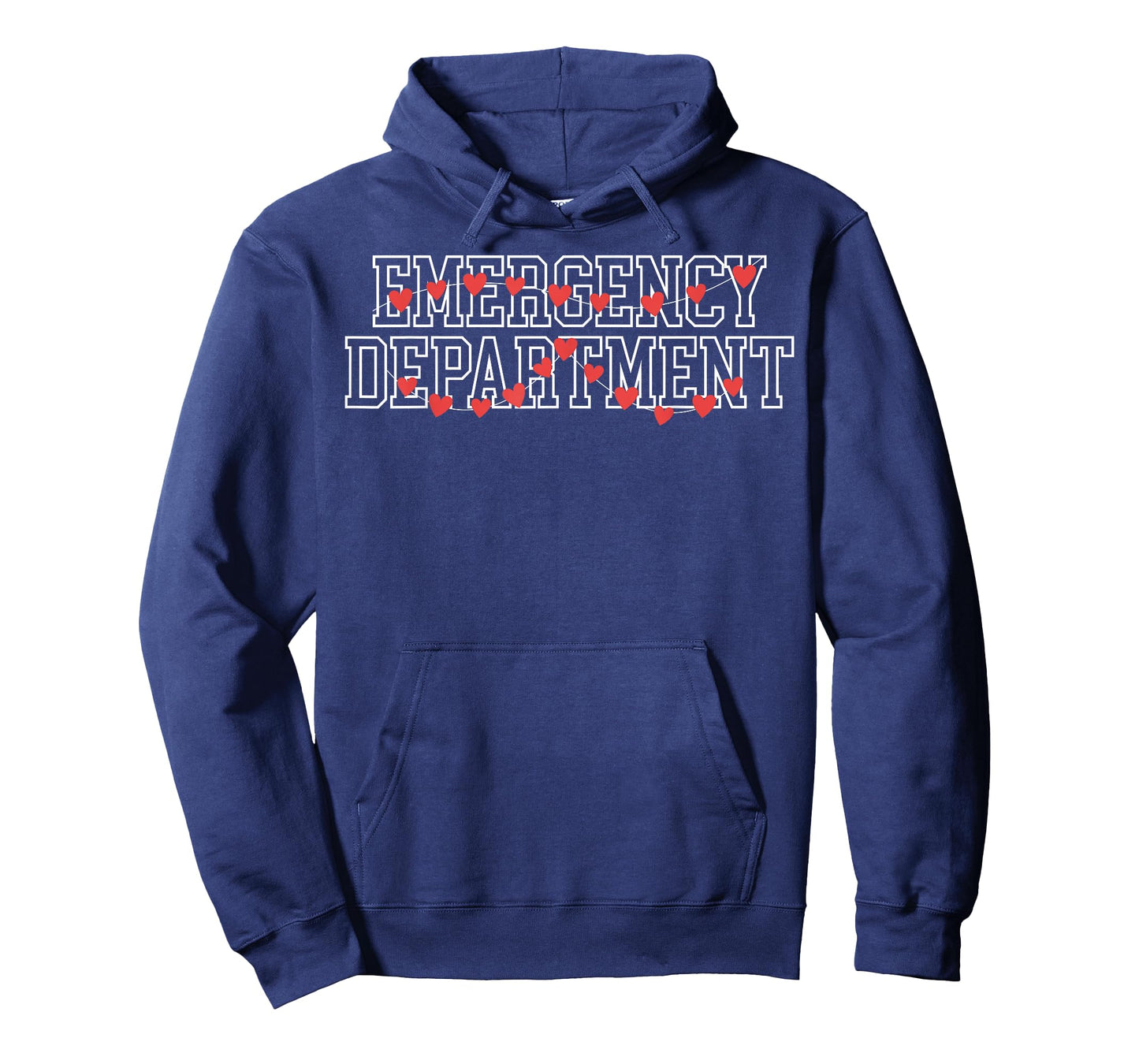 Retro Emergency Department Heart Valentines ER Nurse Crew T-Shirt