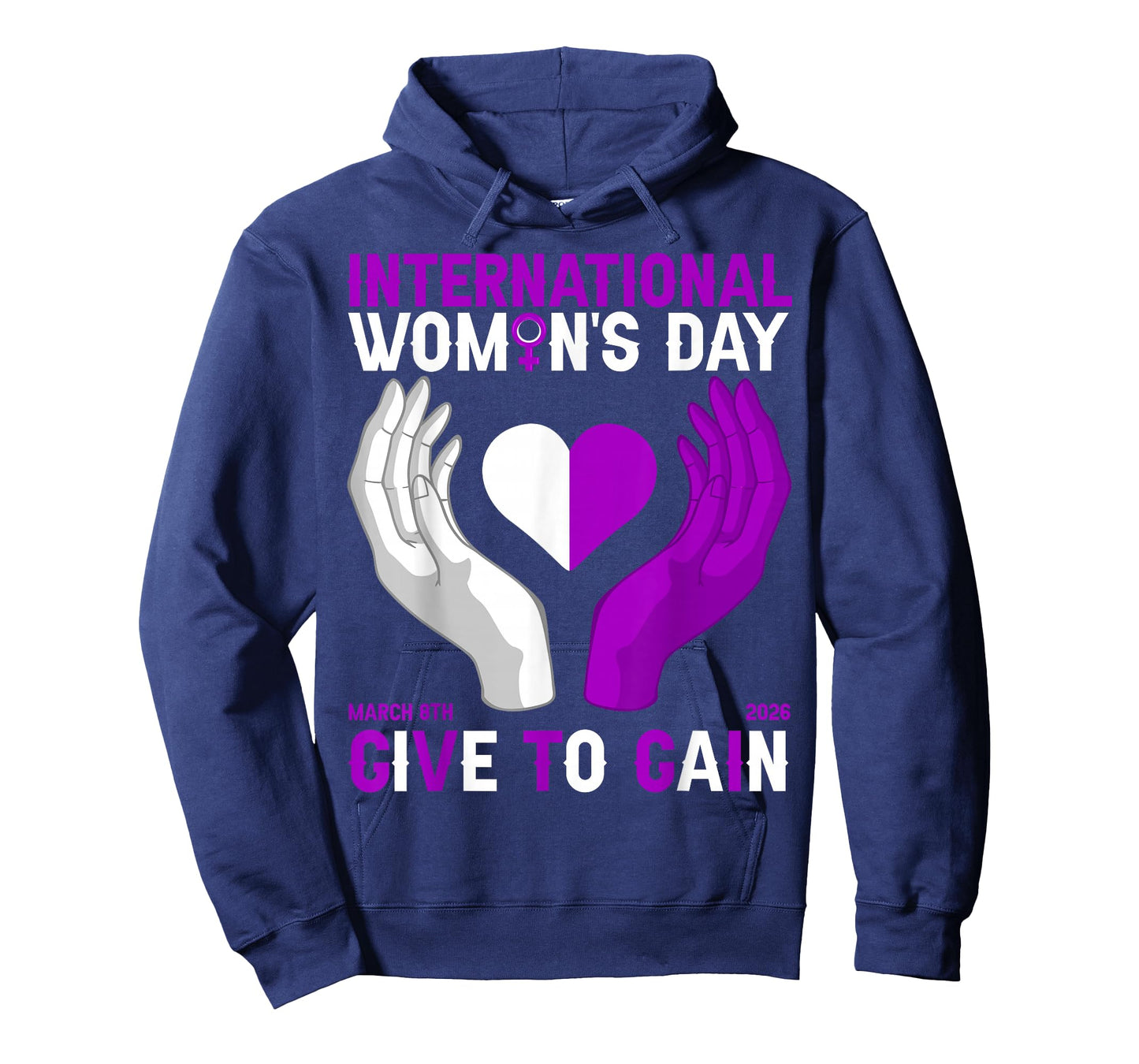 Give to Gain International Women's Day 2026 Hands & Heart T-Shirt