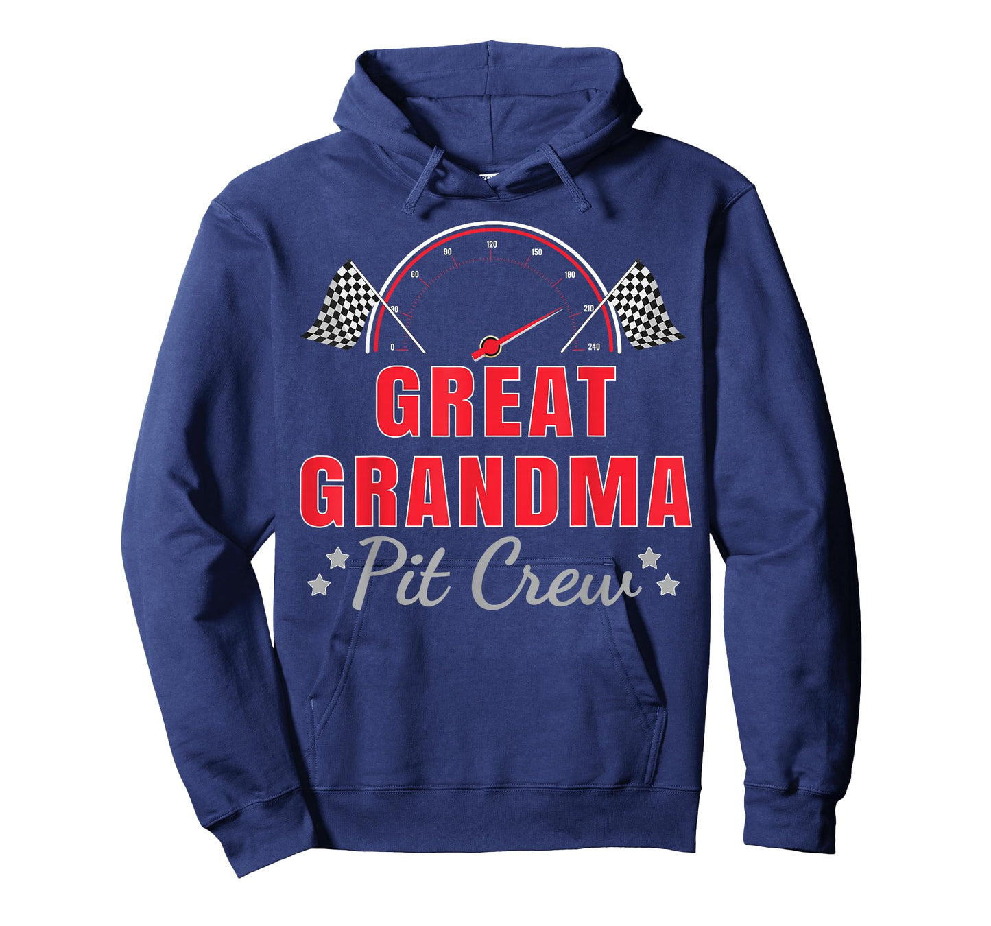 Great Grandma Pit Crew Race Car Driver Birthday Party Racing T-Shirt