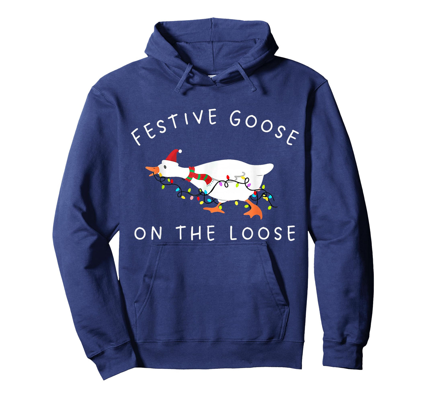 Vintage Funny Festive Goose on The Loose Christmas Retro T-Shirt