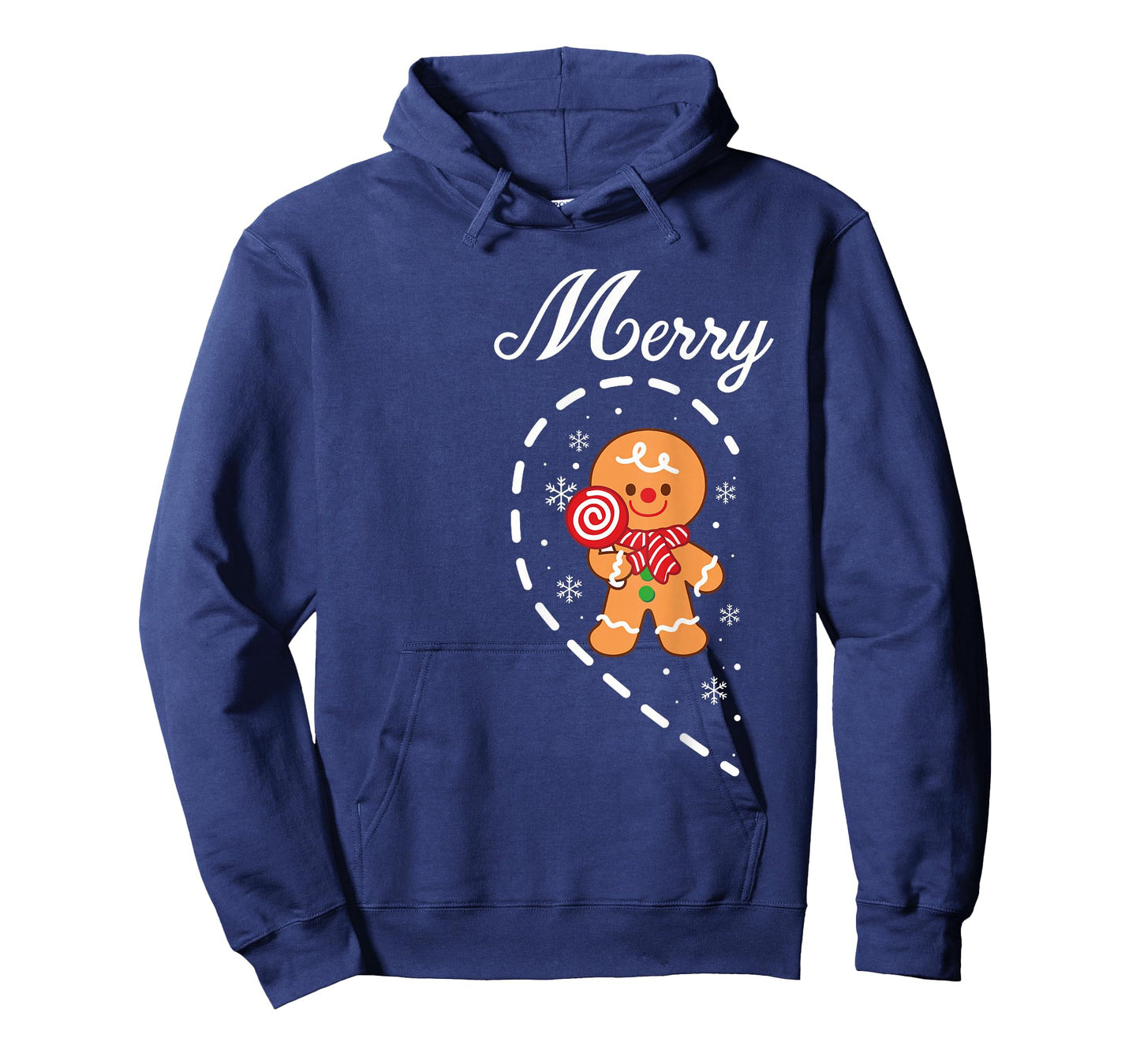 Cute Gingerbread Heart Merry Christmas Matching Couples T-Shirt