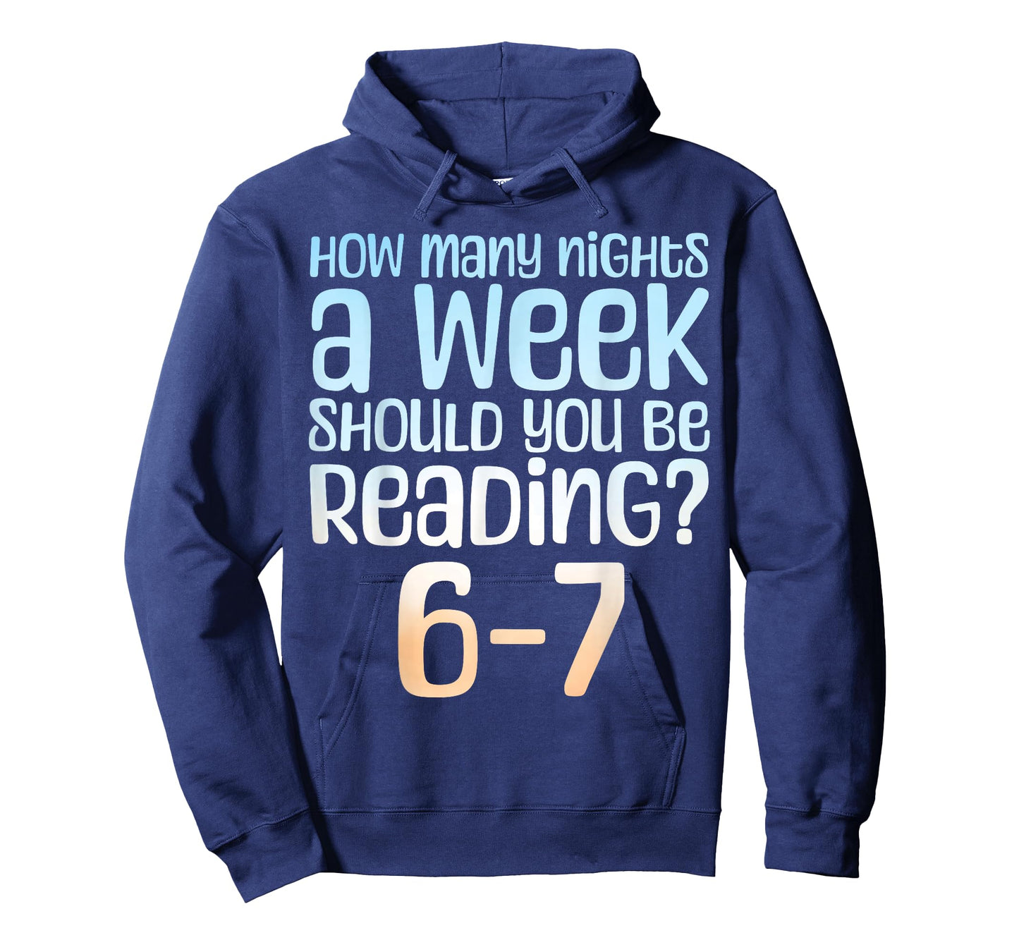 How Many Nights a Week Should You Read 6-7 Meme Book Lover T-Shirt
