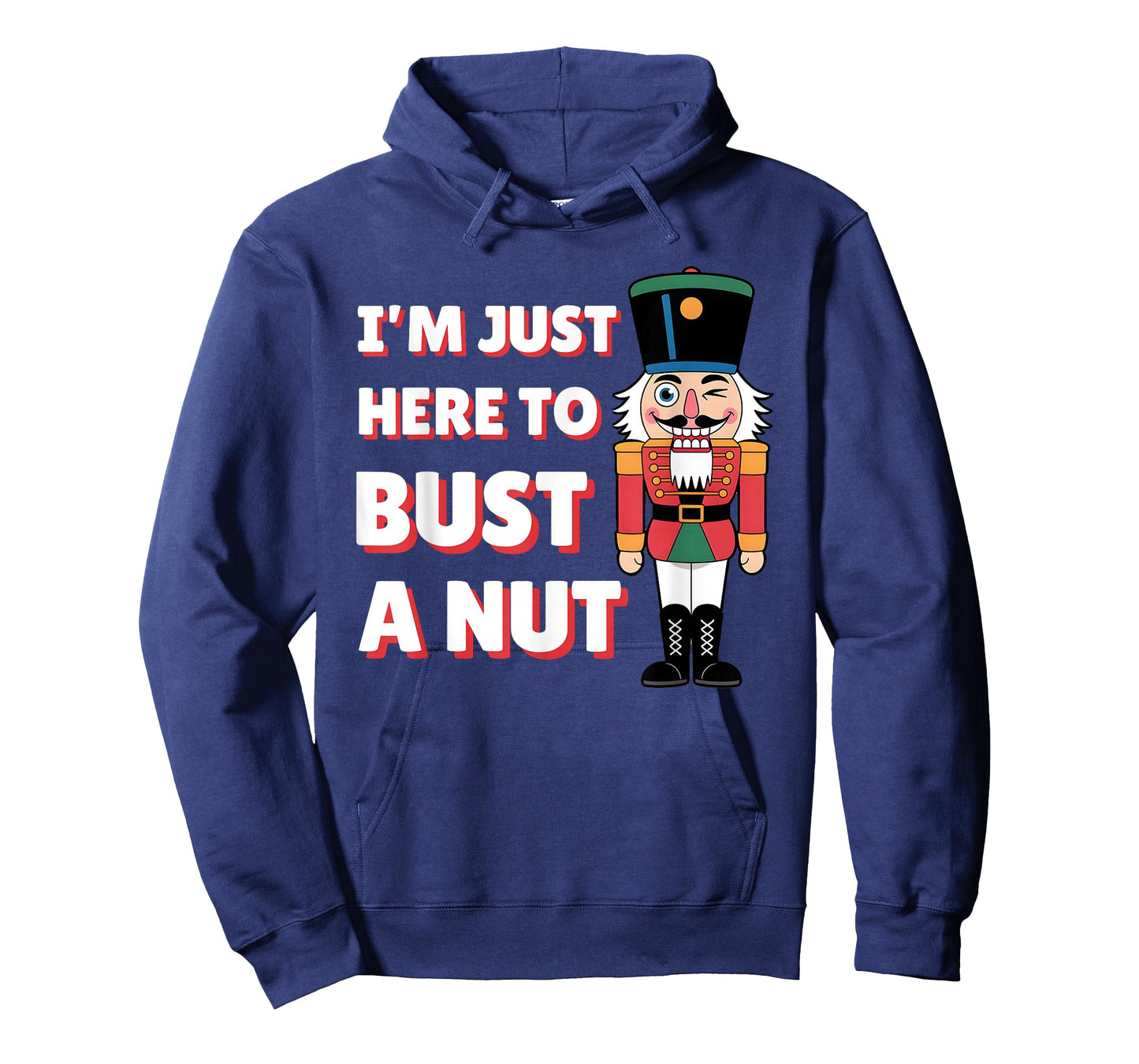 Funny Christmas Nutcracker- Bust a Nut Funny Mens Christmas T-Shirt