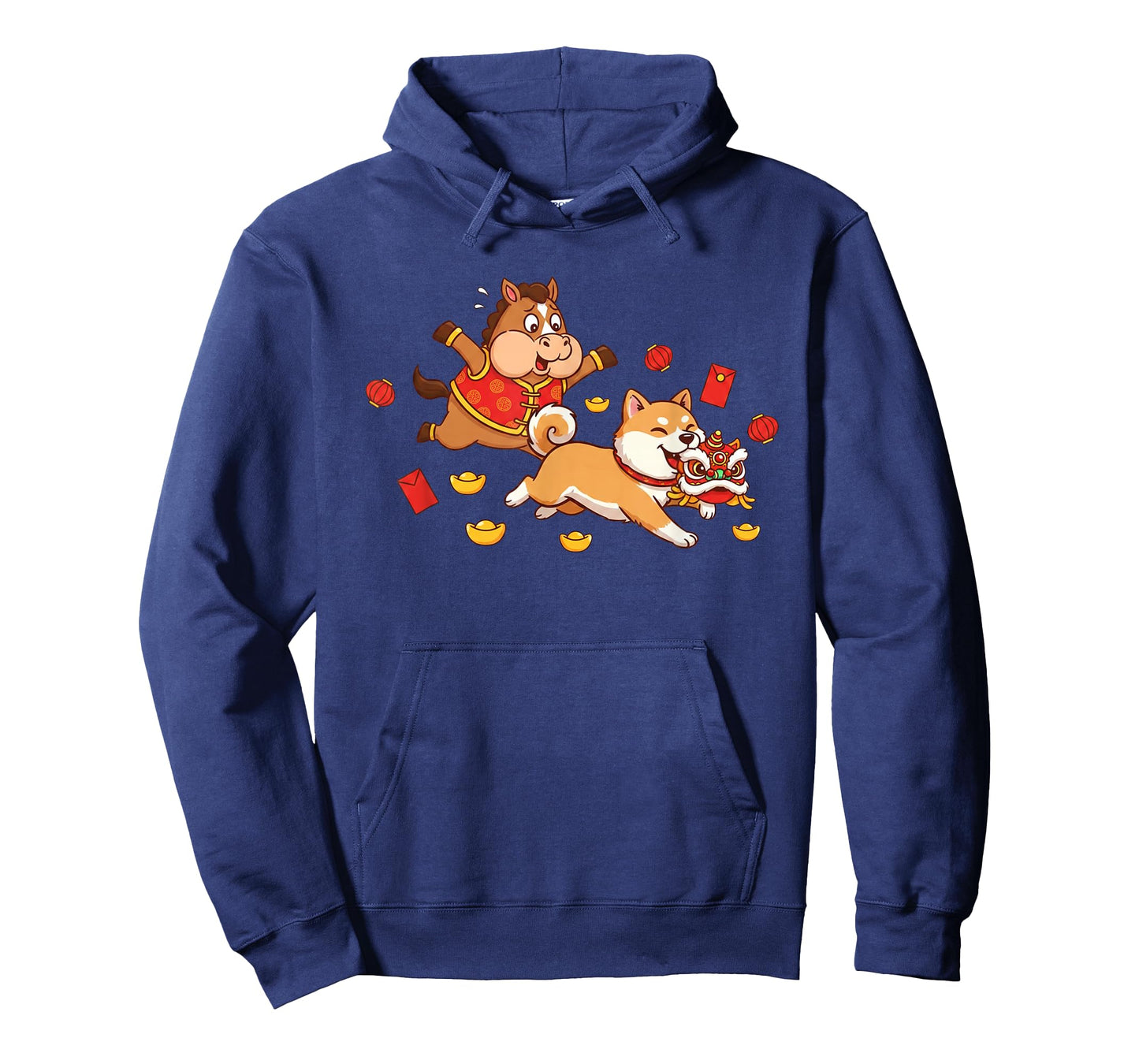Chinese Horse Akita Funny Kids Mens Womens Happy New Year T-Shirt