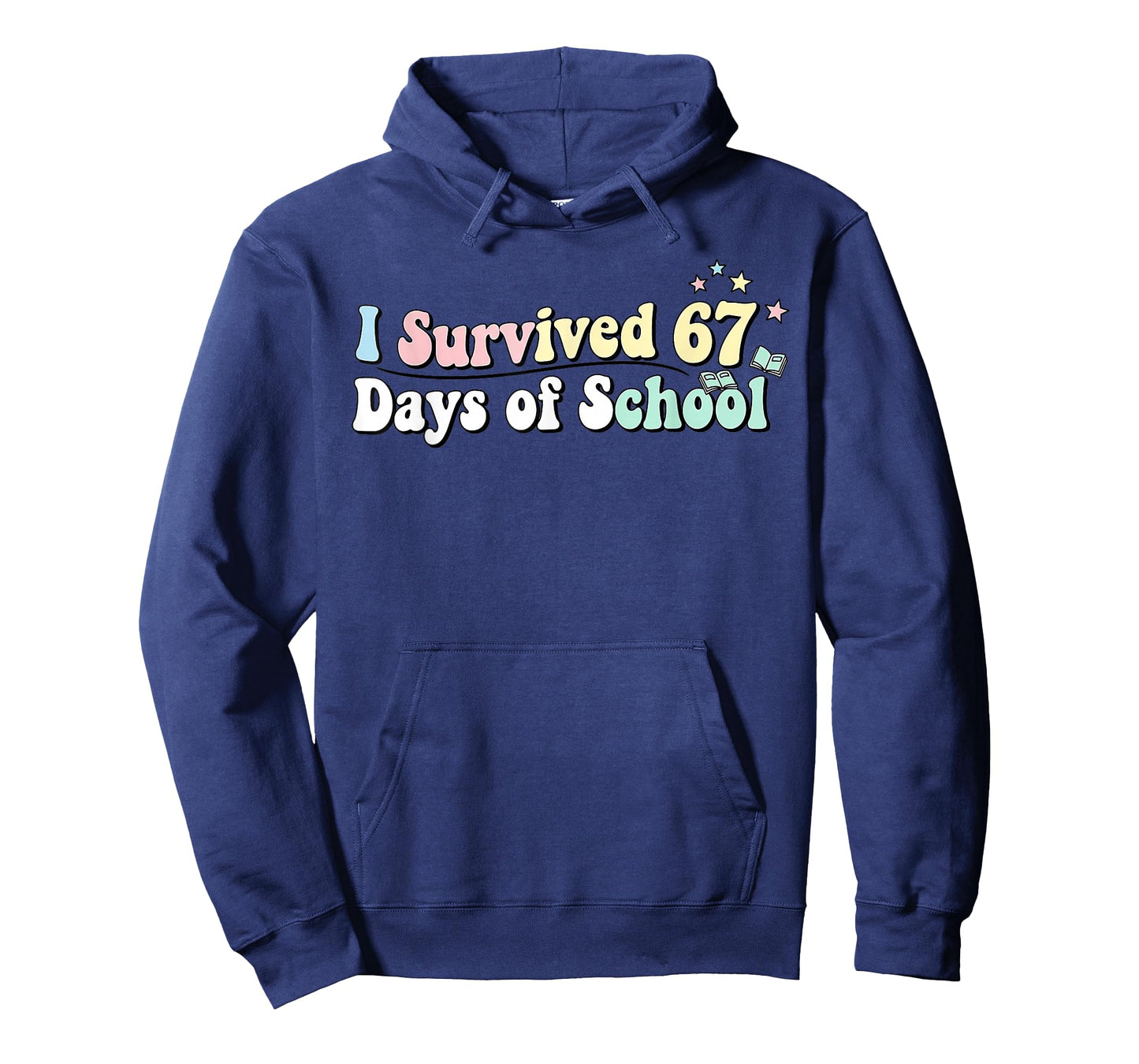 Funny I Survived 67 Days of School for Students Humor T-Shirt