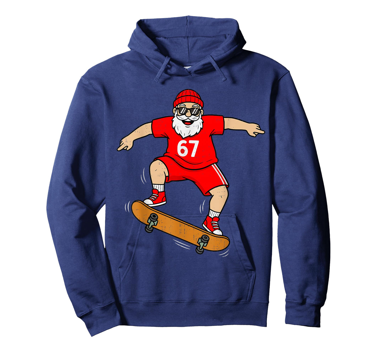 67 Skateboard Santa Six Seven Meme Christmas Skateboarding T-Shirt
