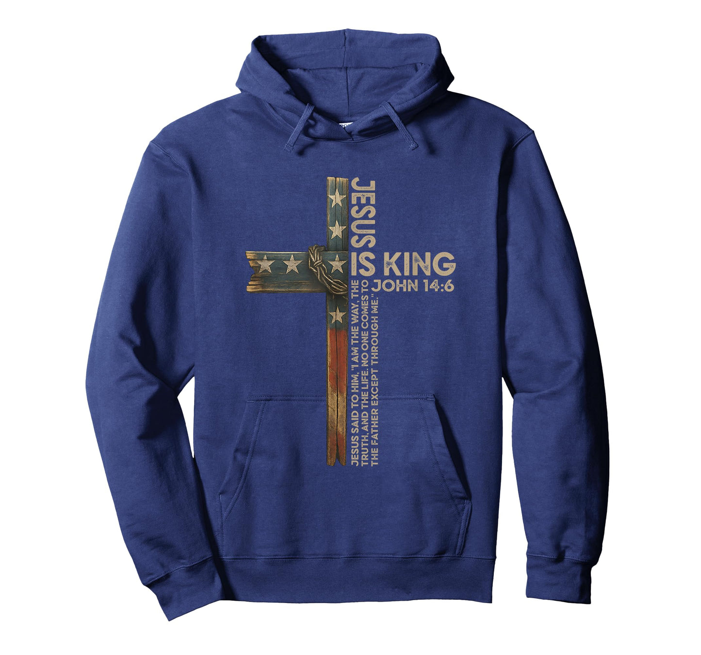 Jesus is King Cross Christians Faith Religion T-Shirt
